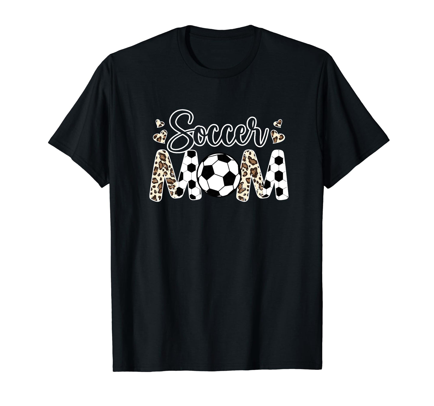 Soccer Mom Leopard Mom Soccer Player T-Shirt - Minimalist Print Men Women - T-Shirt, Sweatshirt, Hoodie