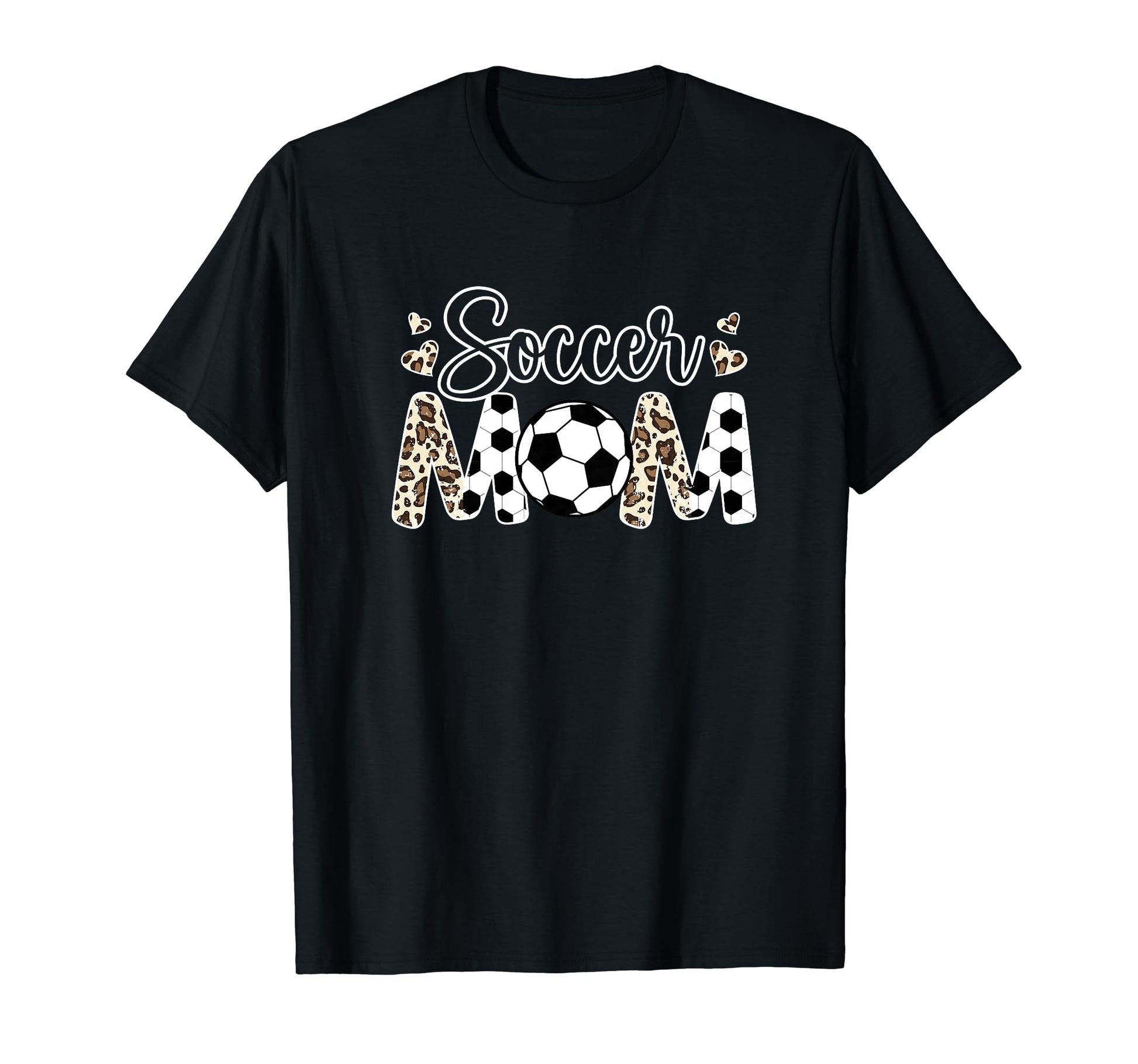 Soccer Mom Leopard Mom Soccer Player T-Shirt - Minimalist Print Men Women - T-Shirt, Sweatshirt, Hoodie