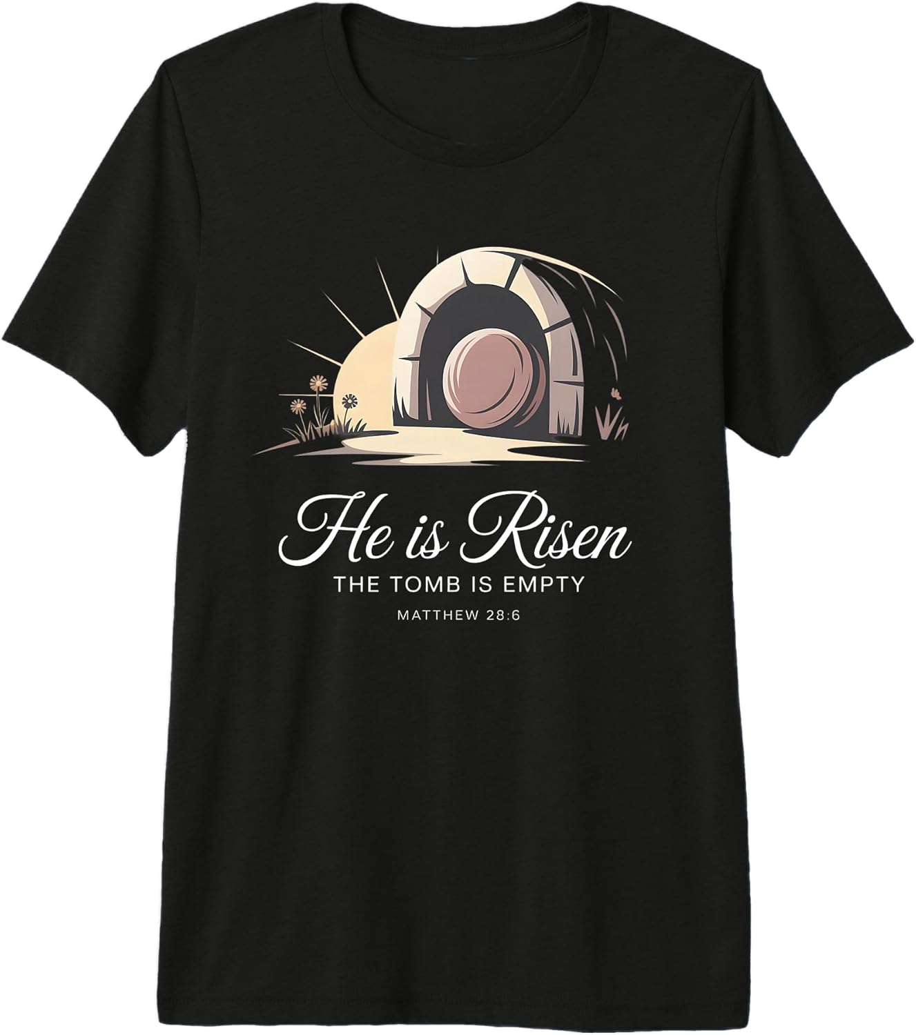 Easter Christian He is Risen Jesus Empty Tomb Unisex T-shirt, Sweatshirt, Hoodie, Long Sleeve Tee - T-Shirt, Sweatshirt, Hoodie