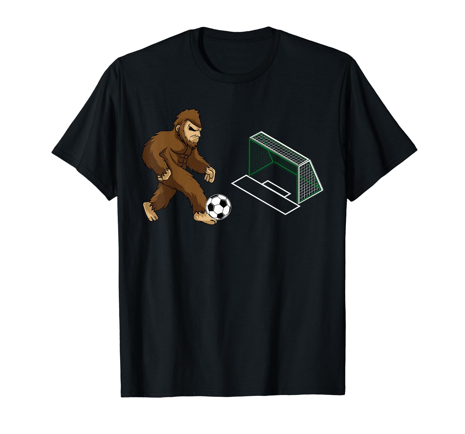 Sports Game Sasquatch Soccer Player Bigfoot T-Shirt - Trendy Graphic Unisex - T-Shirt, Sweatshirt, Hoodie