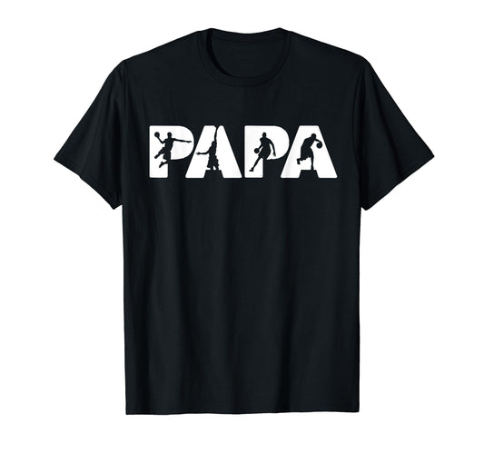 Basketball Dad Funny Papa Basketball T-Shirt - Trendy Graphic for Adults - T-Shirt, Sweatshirt, Hoodie