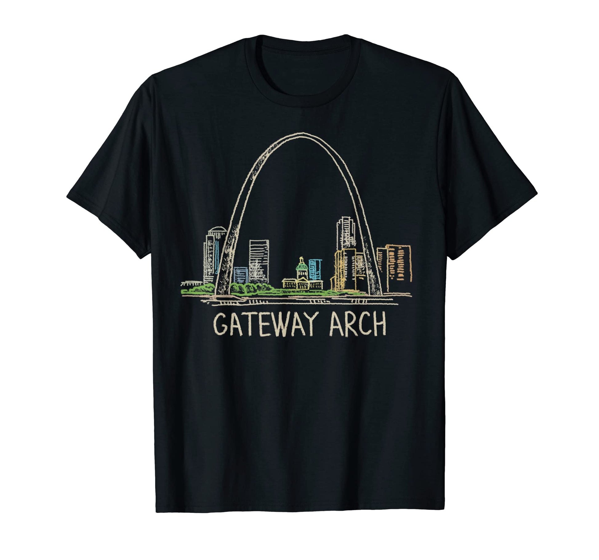 Gateway Arch St Louis T-Shirt - Fun Novelty Design Unisex - T-Shirt, Sweatshirt, Hoodie