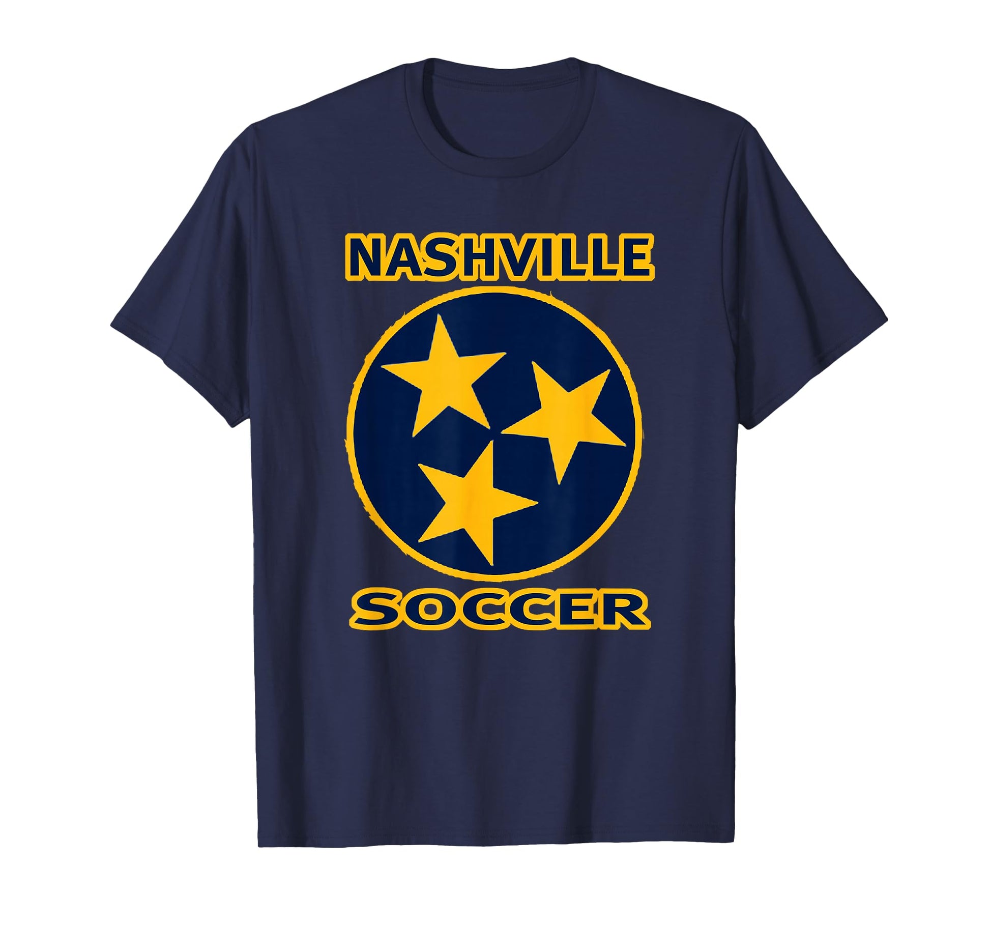 Nashville Soccer Tennessee Tristar T-Shirt - Fun Novelty Design for Adults - T-Shirt, Sweatshirt, Hoodie