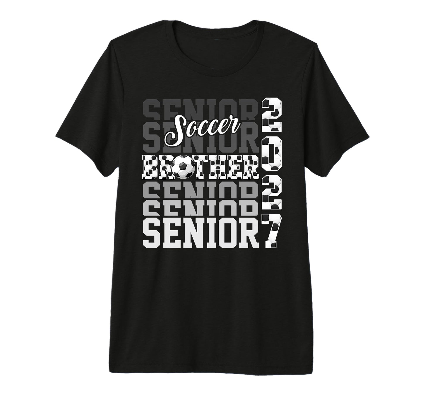 Senior 2027 Soccer Brother Proud T-Shirt - Aesthetic Graphic Men Women - T-Shirt, Sweatshirt, Hoodie