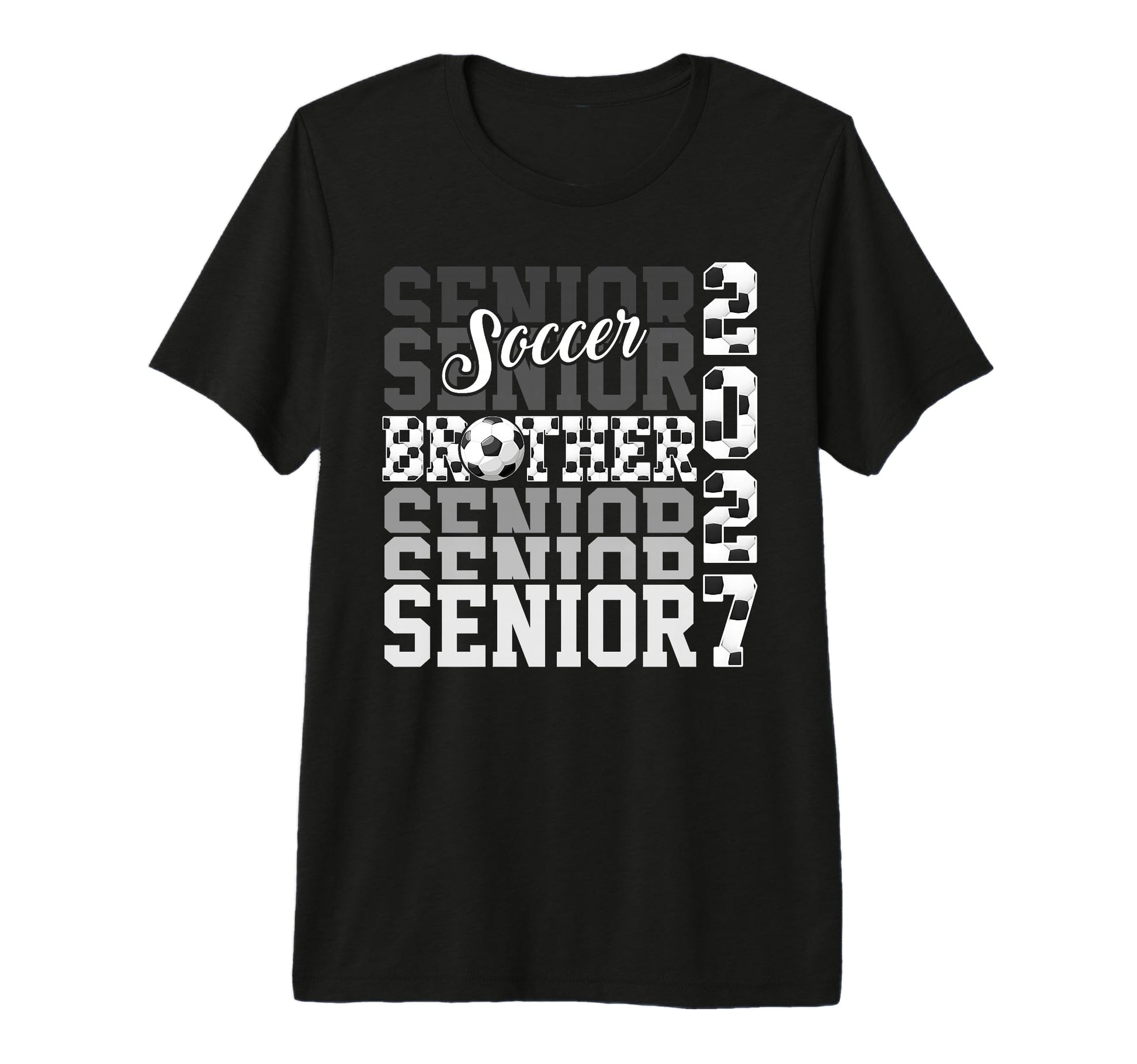 Senior 2027 Soccer Brother Proud T-Shirt - Aesthetic Graphic Men Women - T-Shirt, Sweatshirt, Hoodie
