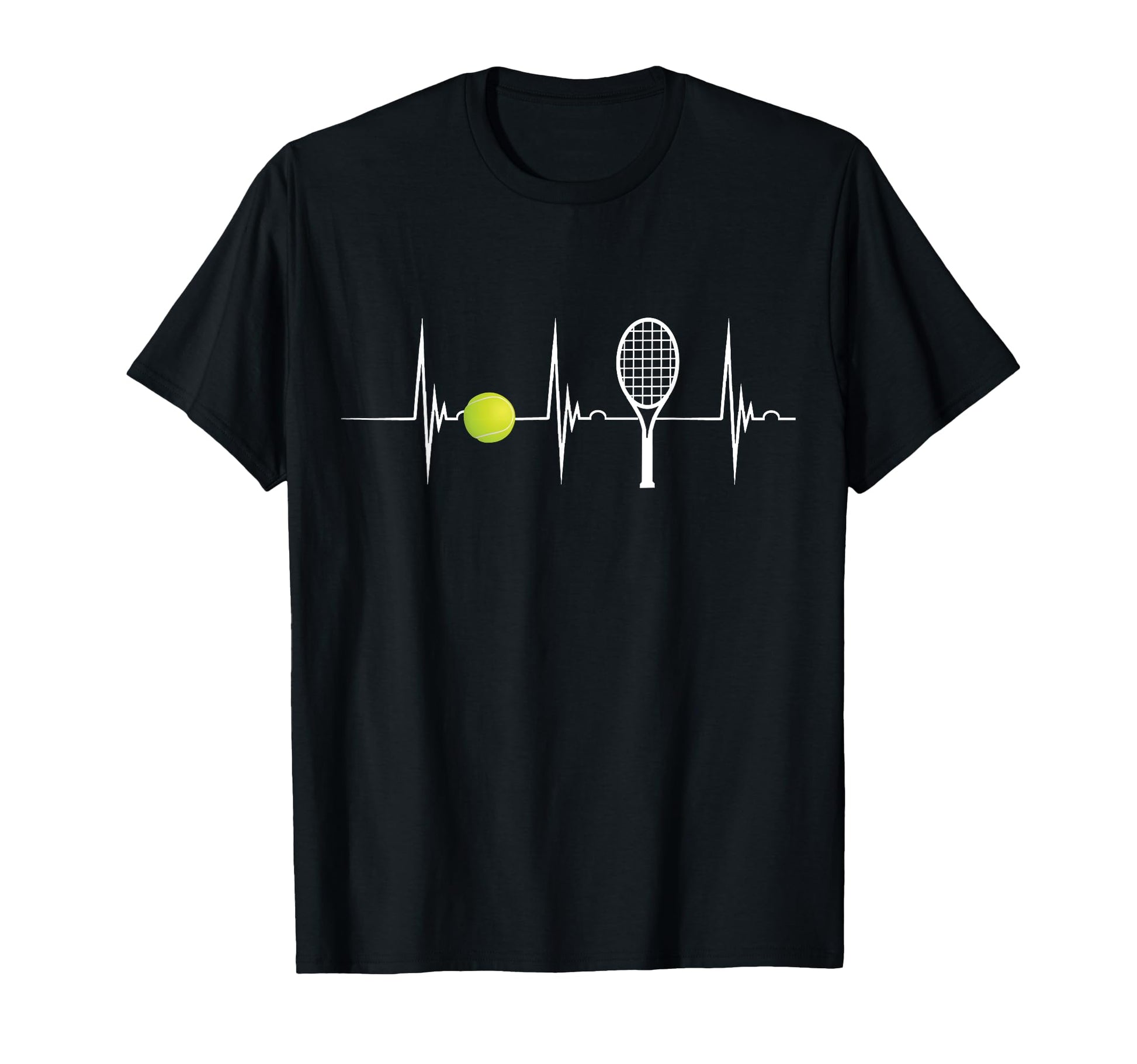 Tennis Lover Tennis Heartbeat Ekg Pulse T-Shirt - Minimalist Print Unisex - T-Shirt, Sweatshirt, Hoodie