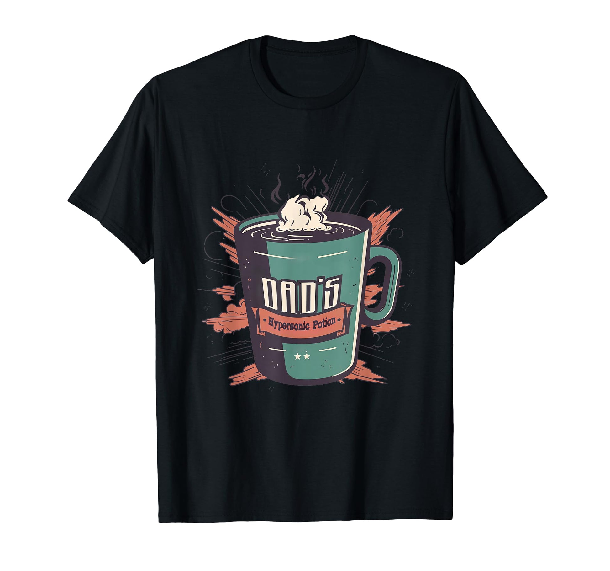Coffee Mug Comic Art Fathers Day Dads T-Shirt - Novelty Apparel Men Women - T-Shirt, Sweatshirt, Hoodie