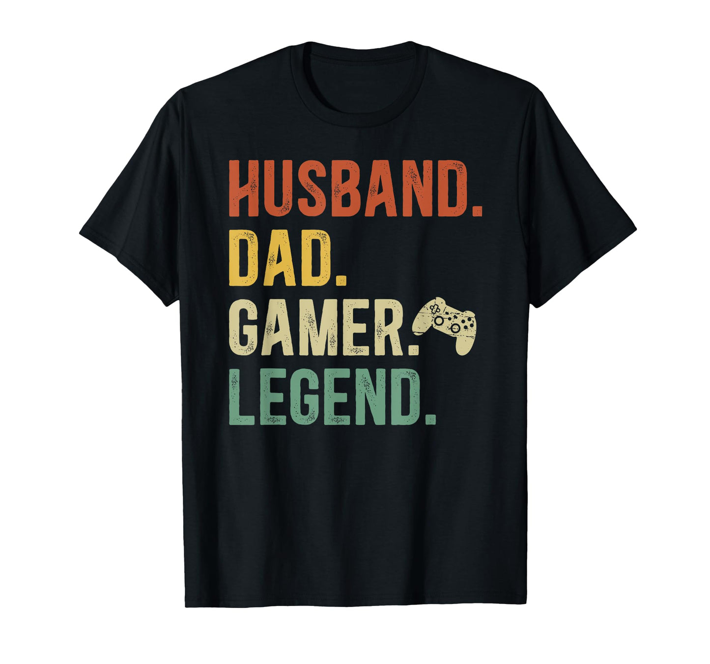 Husband Dad Gamer Dad Gaming Dad T-Shirt - Custom Art Print for Adults - T-Shirt, Sweatshirt, Hoodie