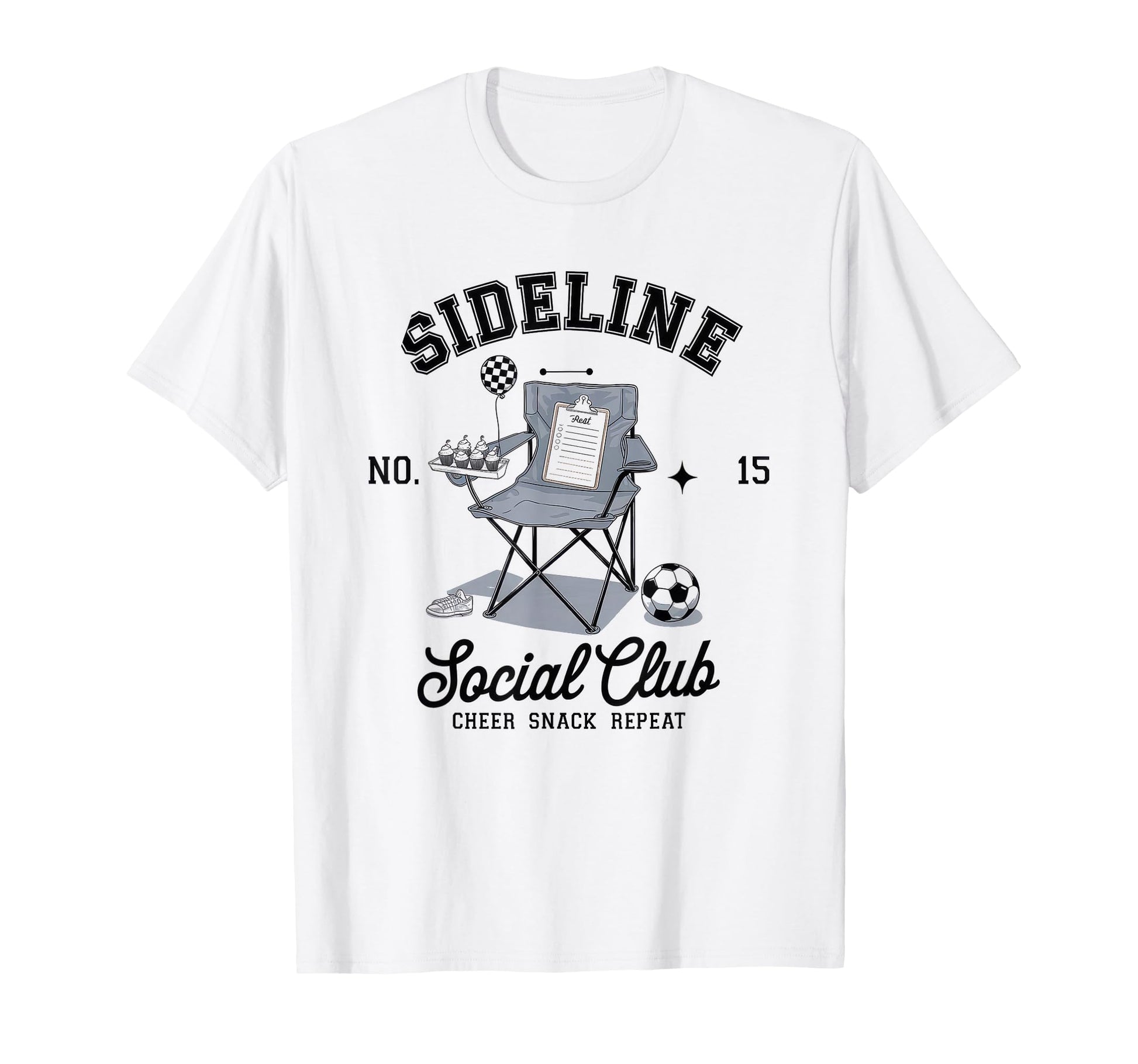 Sideline Social Club Soccer Mom T-Shirt - Fun Novelty Design Men Women - T-Shirt, Sweatshirt, Hoodie