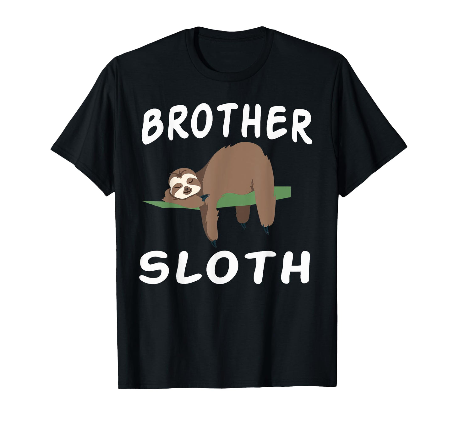 Brother Sloth Matching Family Funny T-Shirt - Custom Art Print for Adults - T-Shirt, Sweatshirt, Hoodie