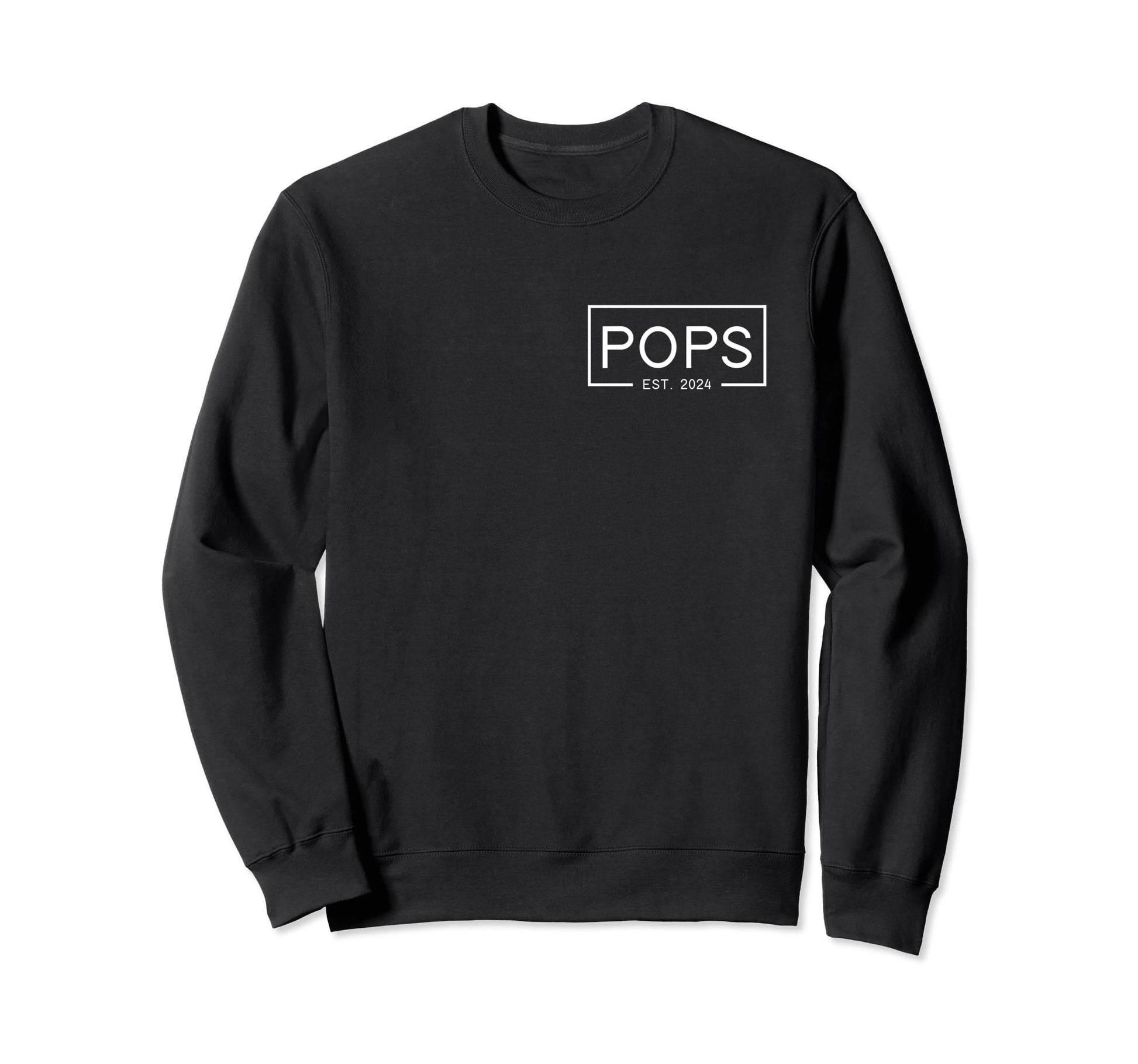 Mens Pops Est 2024 First Pops Sweatshirt - Novelty Apparel Men Women - T-Shirt, Sweatshirt, Hoodie