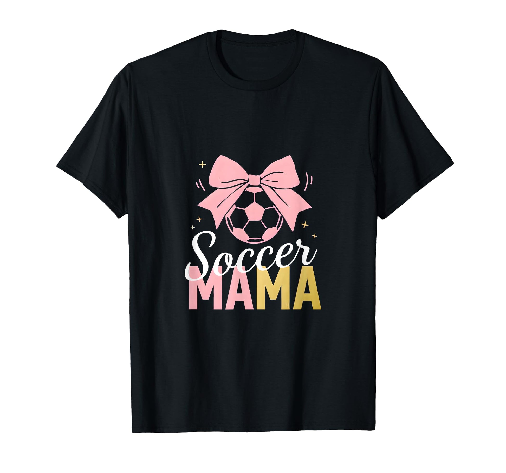 Soccer Mama Bow Soccer Mom Club T-Shirt - Casual Everyday Wear Unisex - T-Shirt, Sweatshirt, Hoodie