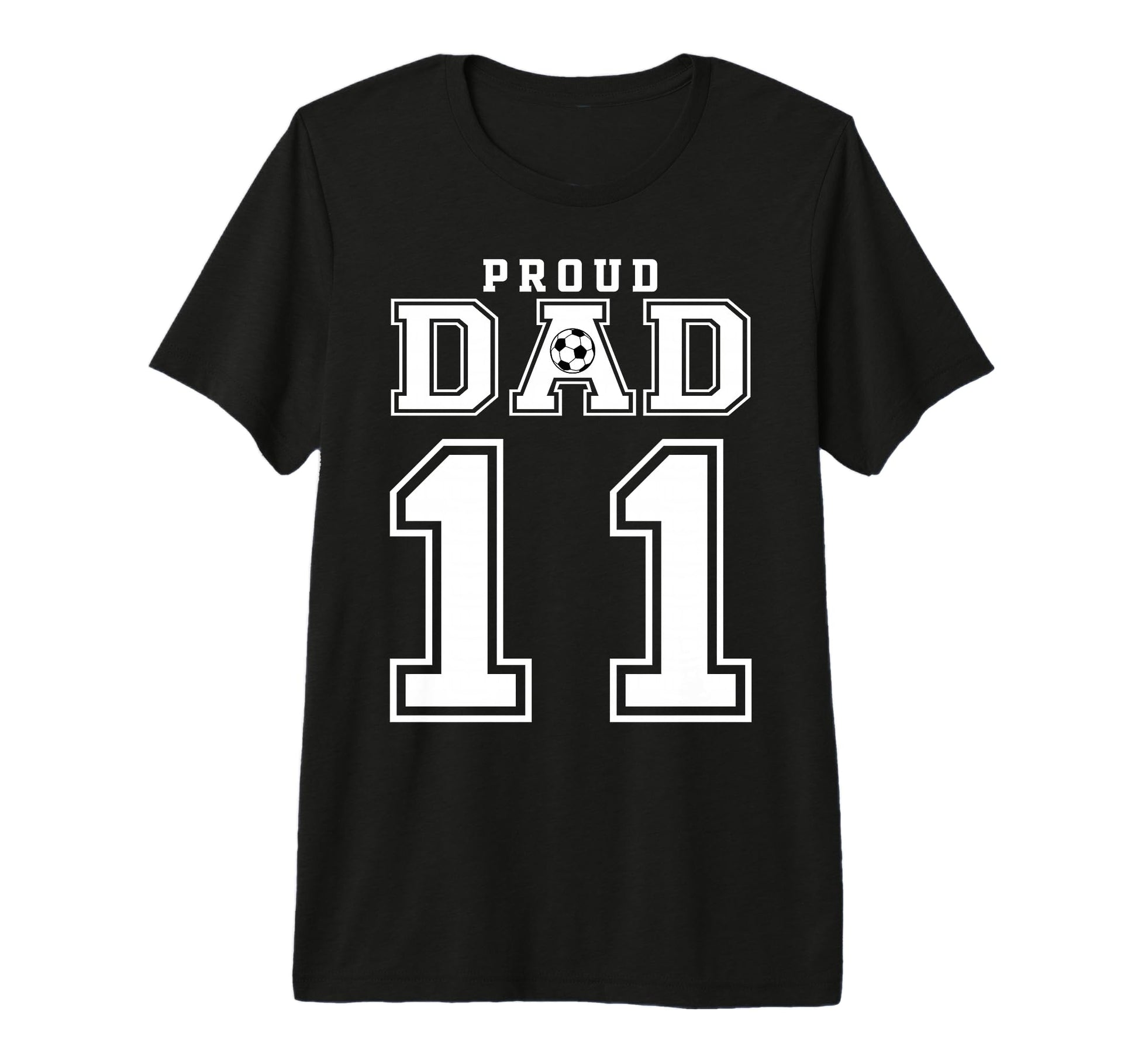 Number 11 Custom Proud Soccer Futbol T-Shirt - Trendy Graphic Men Women - T-Shirt, Sweatshirt, Hoodie