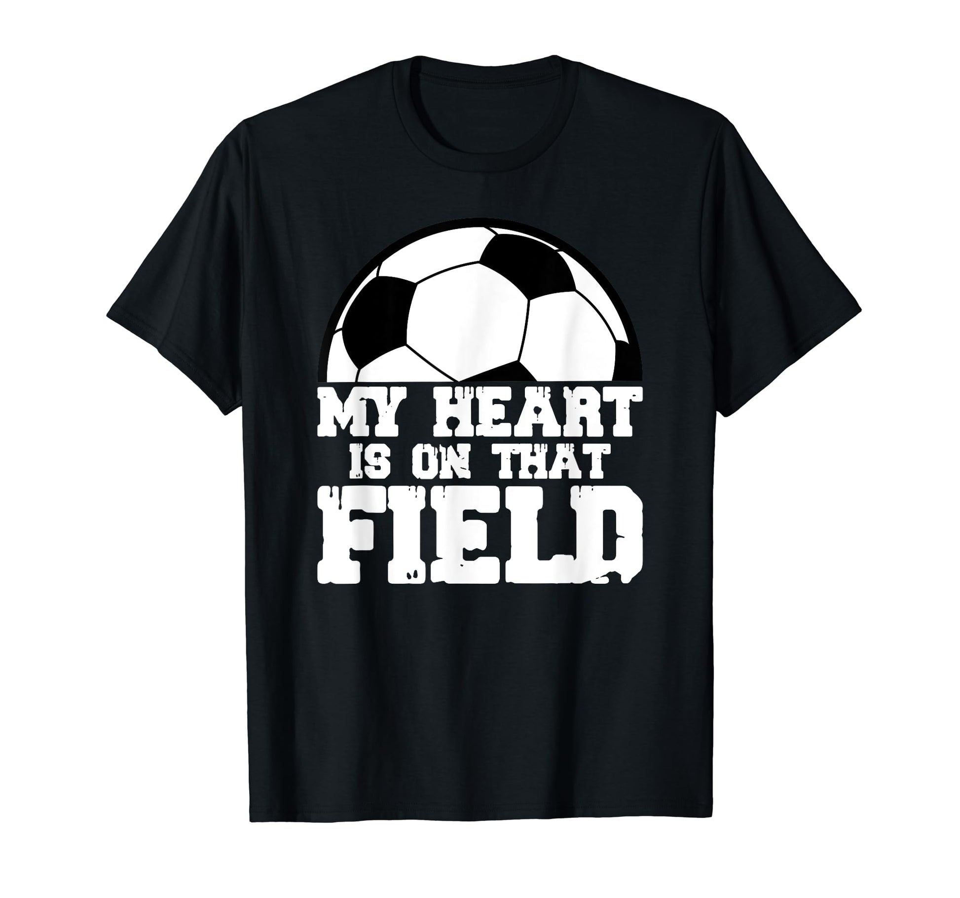 My Heart Is That Field Soccer Mom Sports T-Shirt - Unique Graphic Unisex - T-Shirt, Sweatshirt, Hoodie