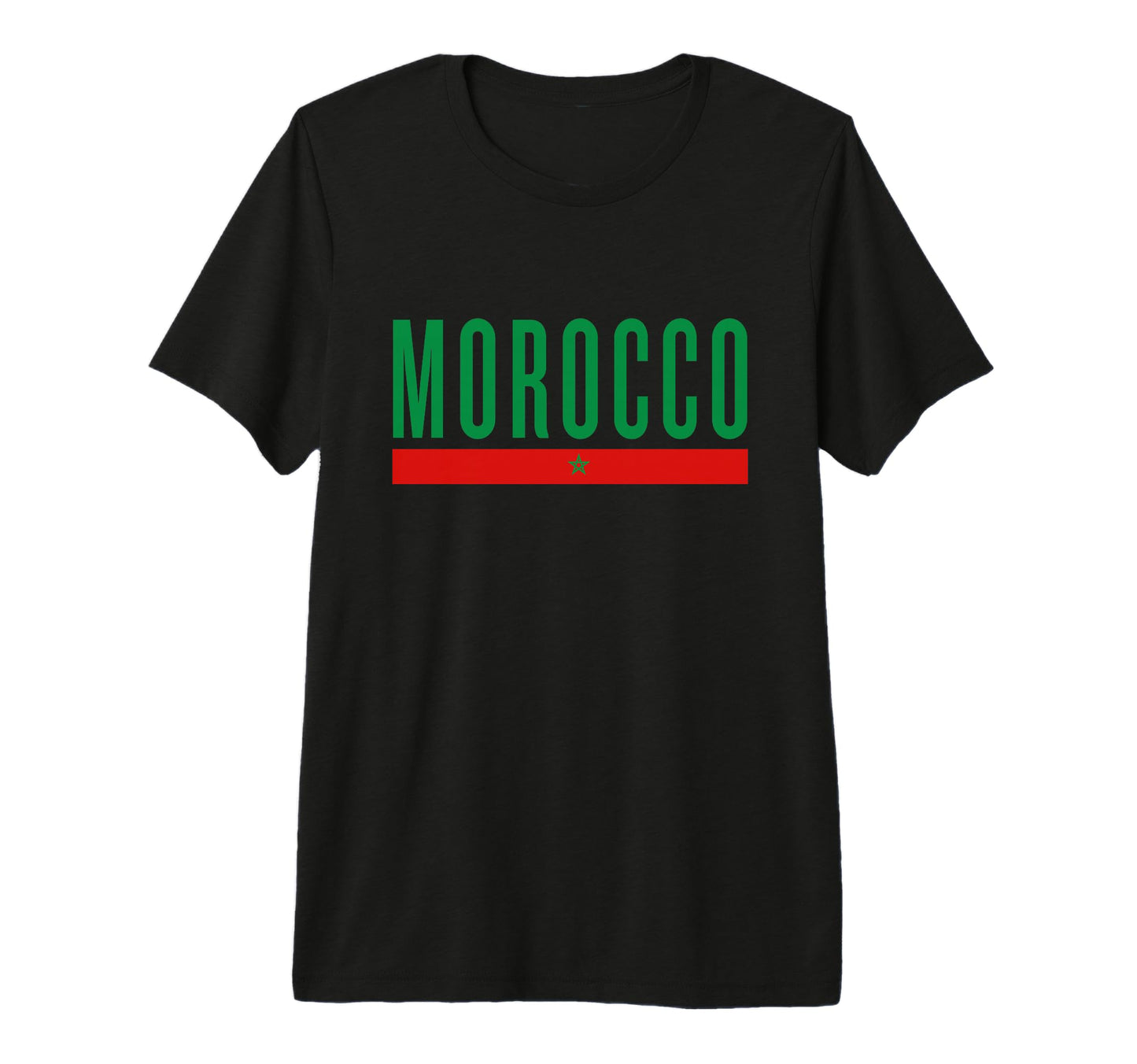 Morocco Soccer Fans Related Products Tri T-Shirt - Trendy Graphic Unisex - T-Shirt, Sweatshirt, Hoodie