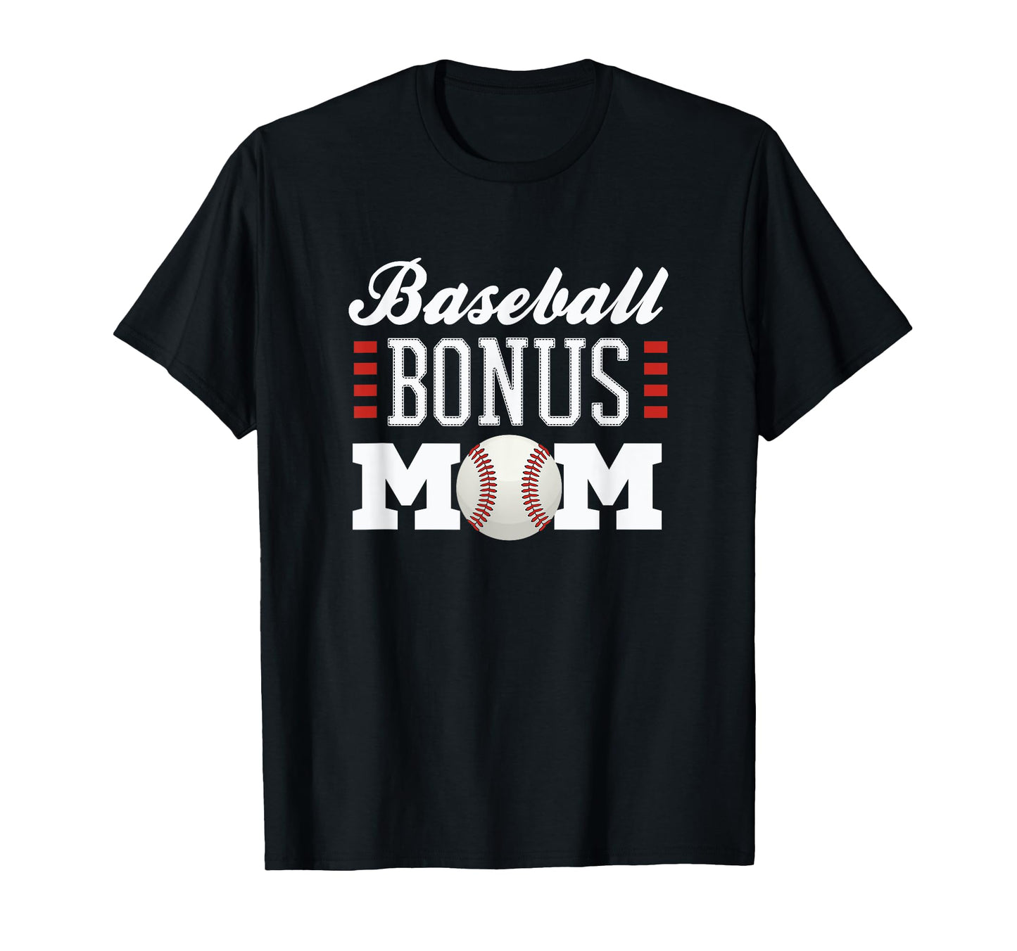 Baseball Bonus Mom Sofball Player T-Shirt - Custom Art Print for Adults - T-Shirt, Sweatshirt, Hoodie