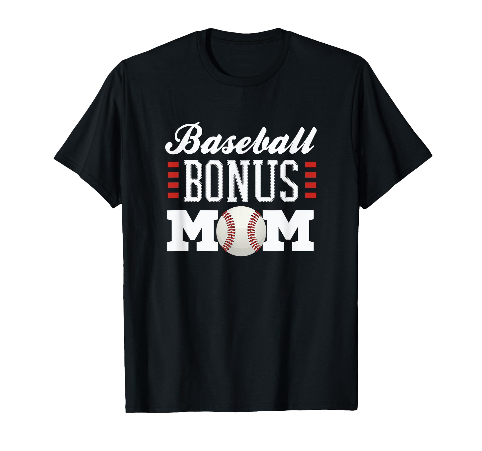 Baseball Bonus Mom Sofball Player T-Shirt - Custom Art Print for Adults - T-Shirt, Sweatshirt, Hoodie