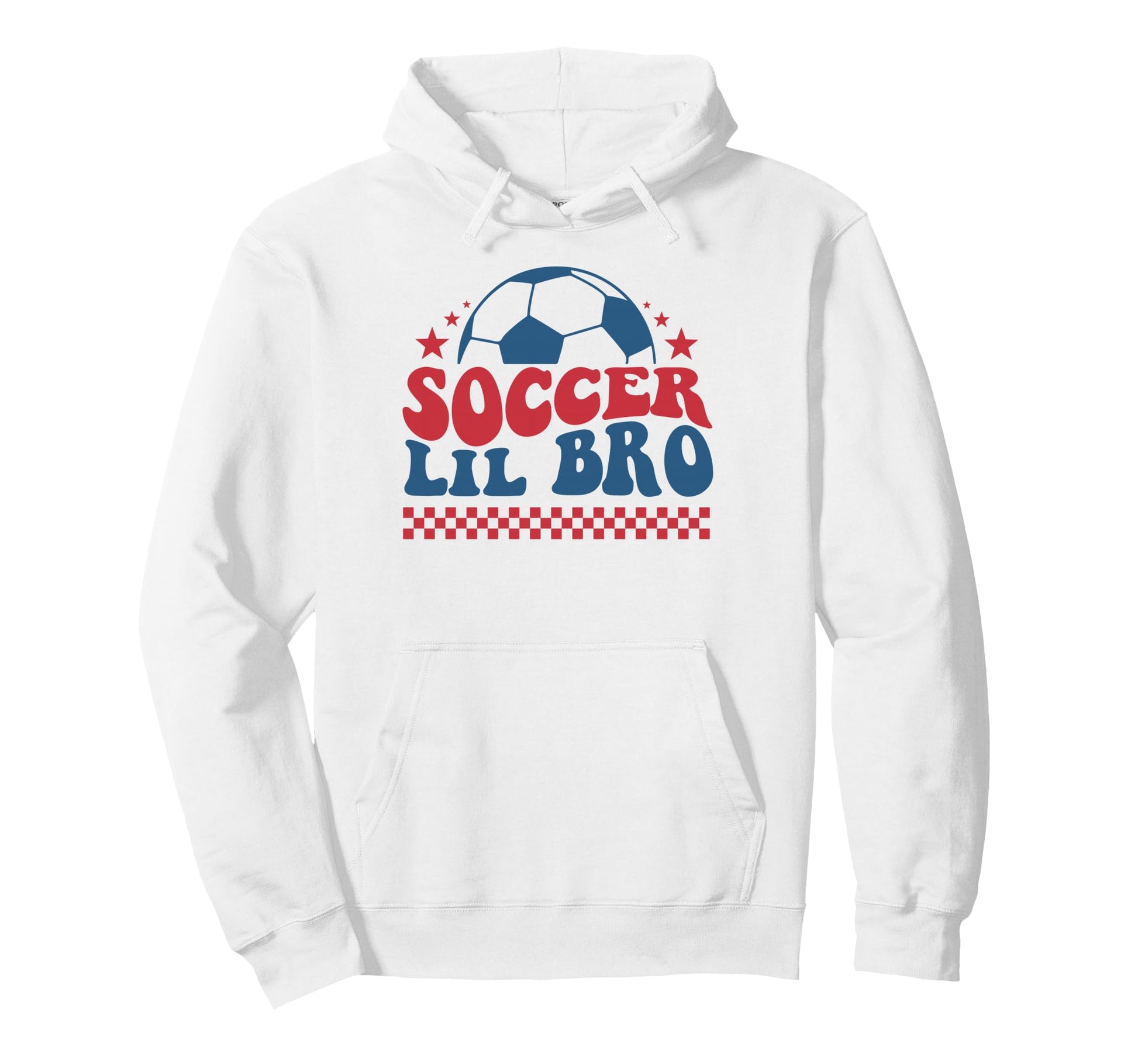 Soccer Lil Bro Soccer Brother Support Hoodie - Trendy Graphic Men Women - T-Shirt, Sweatshirt, Hoodie