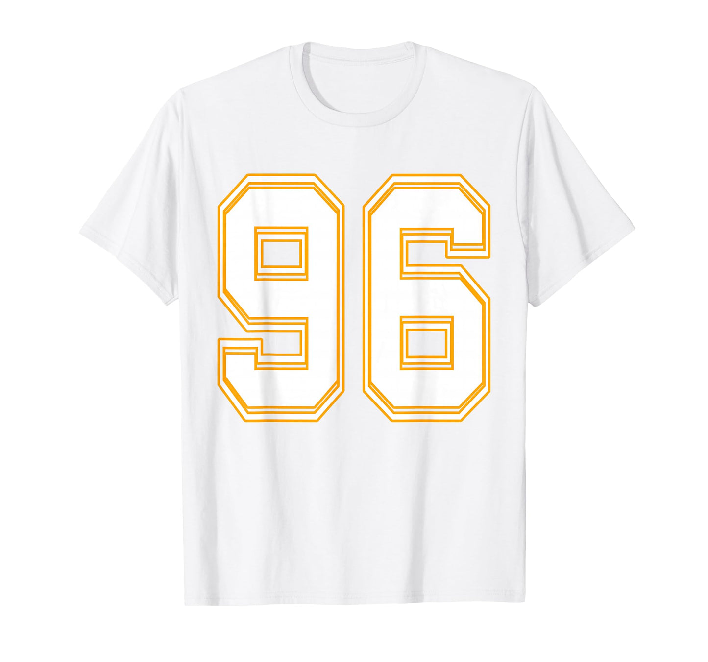 Number 96 Red Yellow White Football T-Shirt - Streetwear Style Men Women - T-Shirt, Sweatshirt, Hoodie