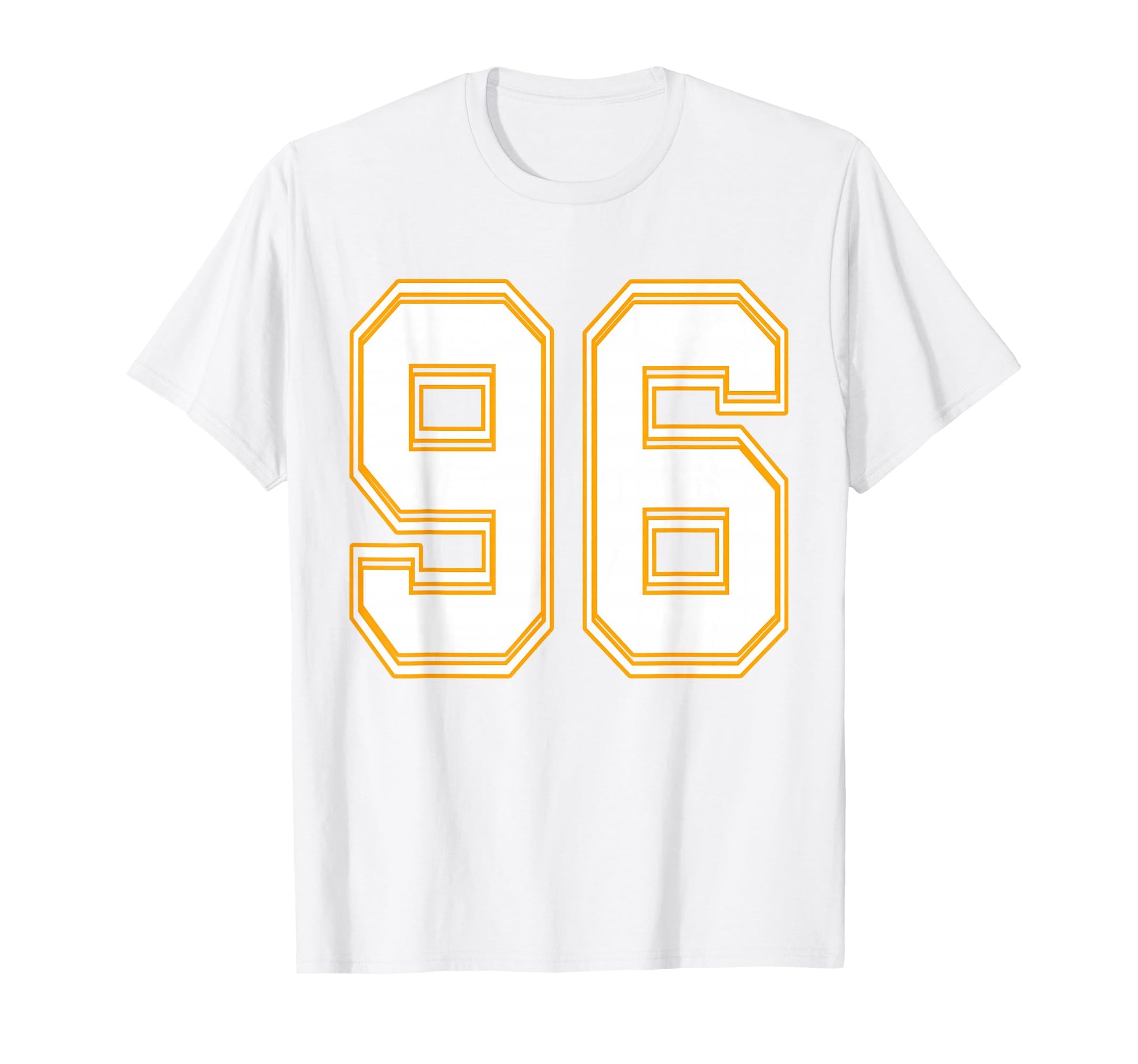 Number 96 Red Yellow White Football T-Shirt - Streetwear Style Men Women - T-Shirt, Sweatshirt, Hoodie