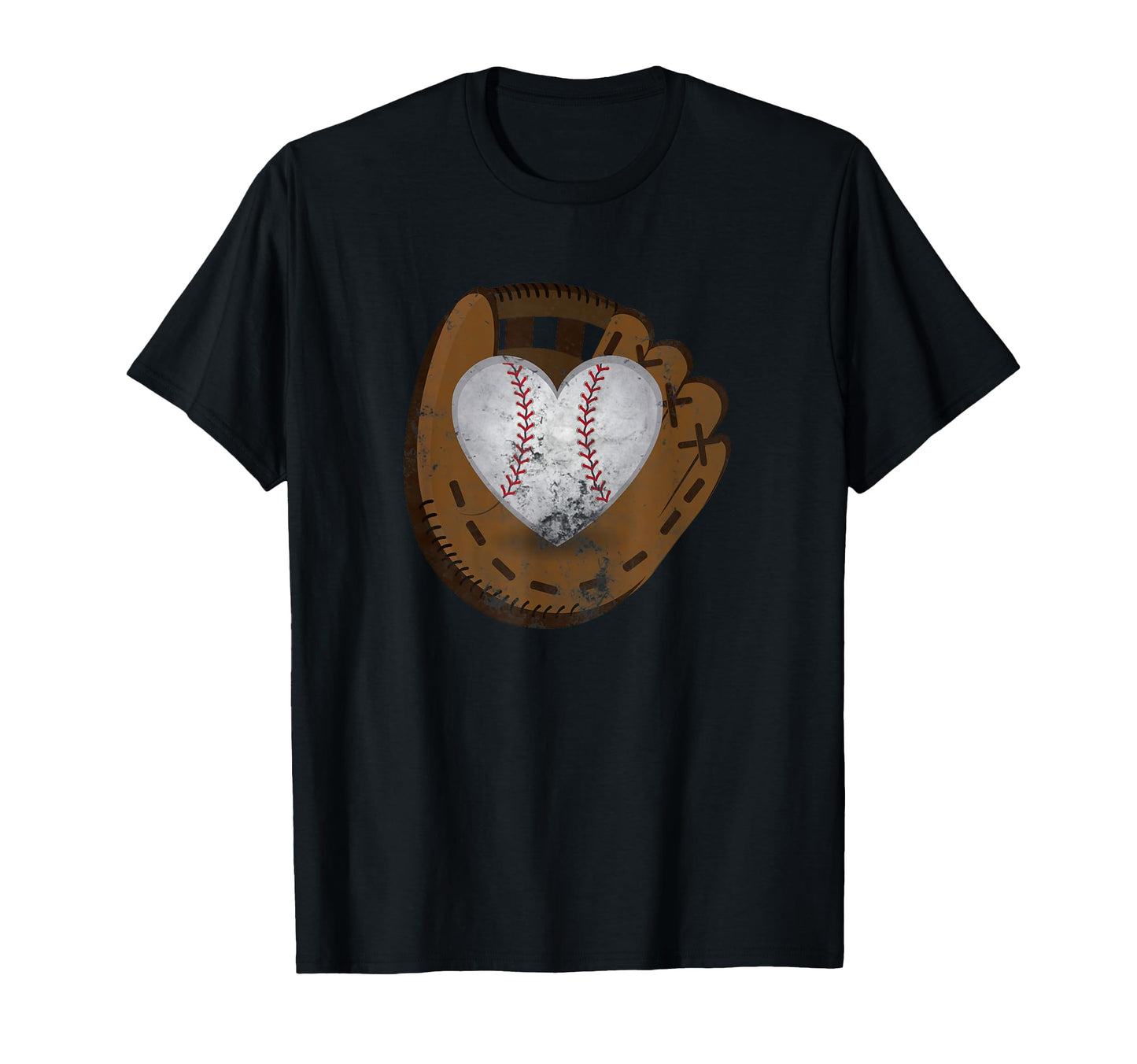 Baseball Heart Funny Valentines Day T-Shirt - Fun Novelty Design Men Women - T-Shirt, Sweatshirt, Hoodie