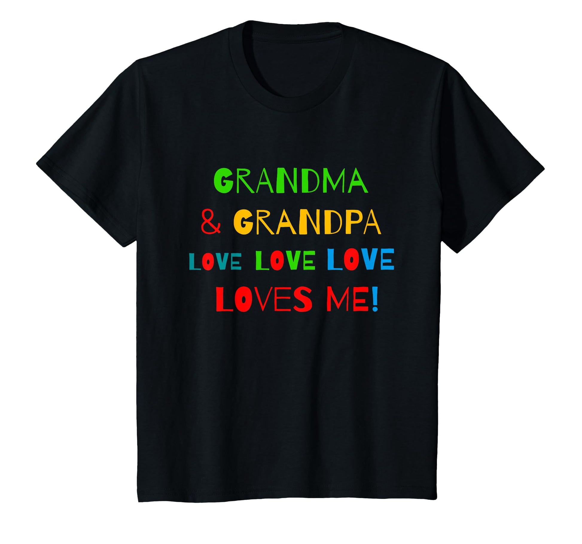 Grandma And Grandpa Loves Me T-Shirt - Graphic Print for Adults - T-Shirt, Sweatshirt, Hoodie