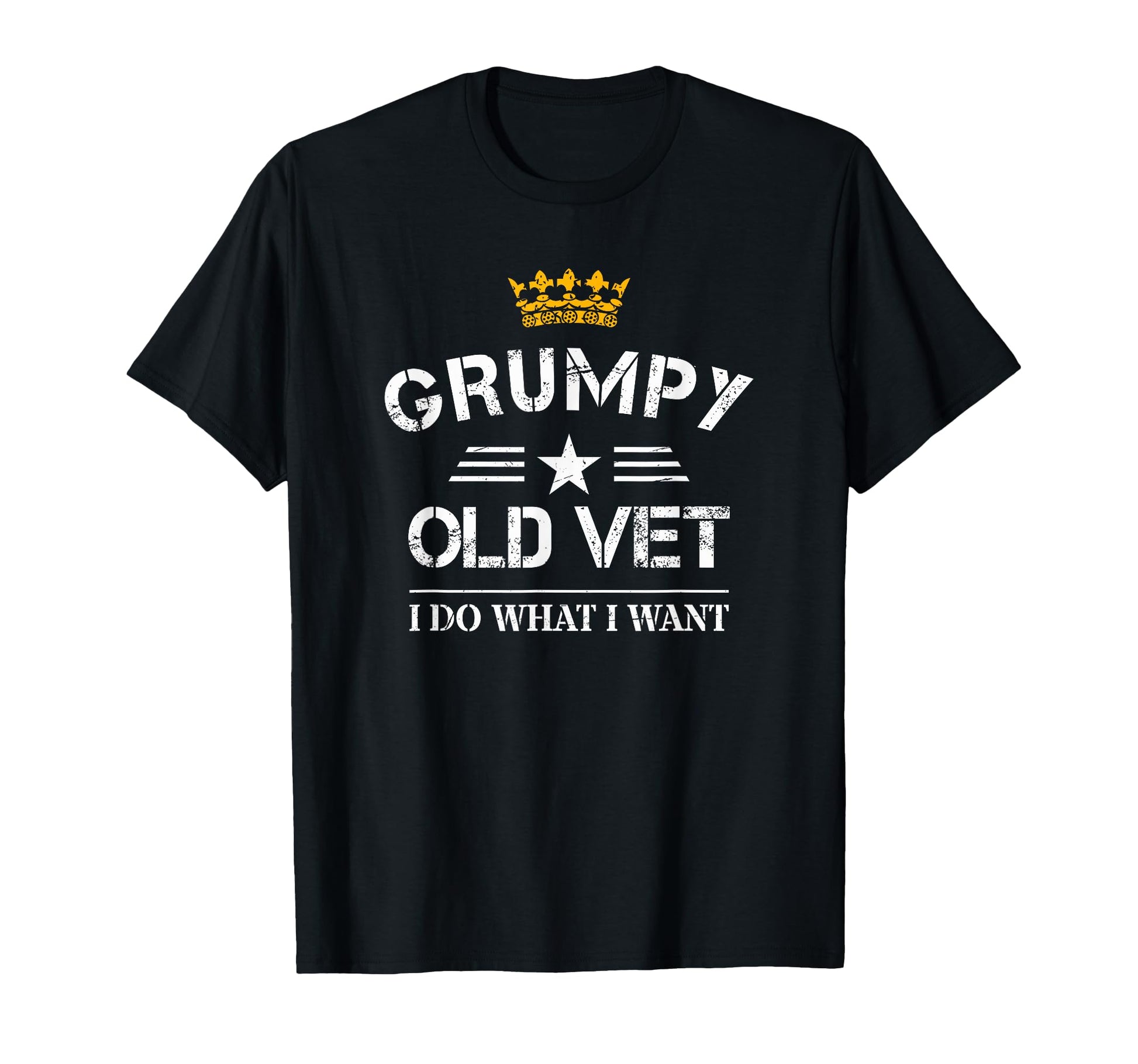 Grumpy Old Vet I Do What I Want T-Shirt - Minimalist Print for Adults - T-Shirt, Sweatshirt, Hoodie