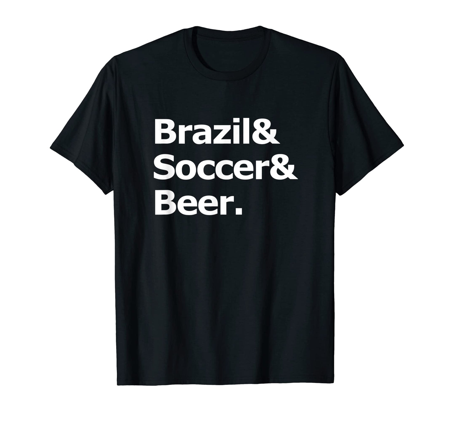 Brazil Soccer Beer Football Brazilian T-Shirt - Graphic Print for Adults - T-Shirt, Sweatshirt, Hoodie