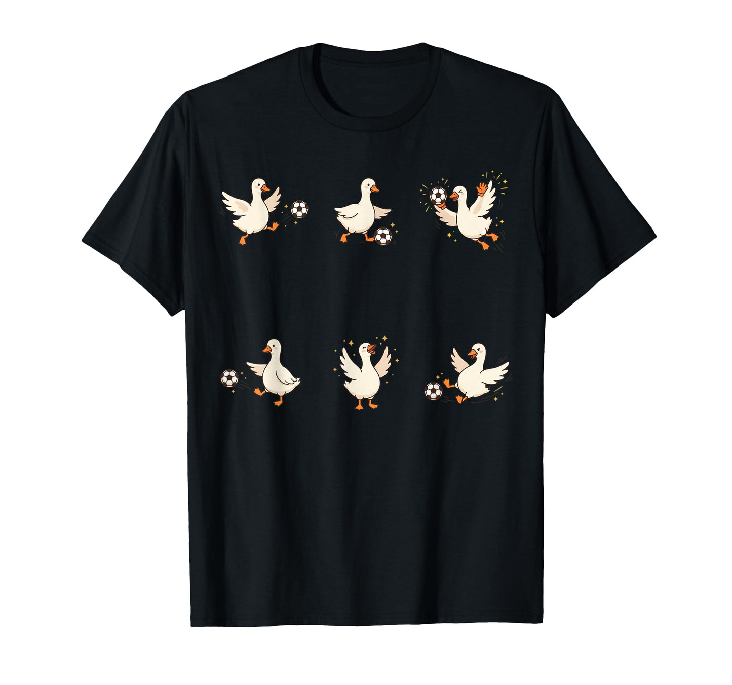 Silly Goose Playing Soccer Player Goalie T-Shirt - Graphic Print Unisex - T-Shirt, Sweatshirt, Hoodie