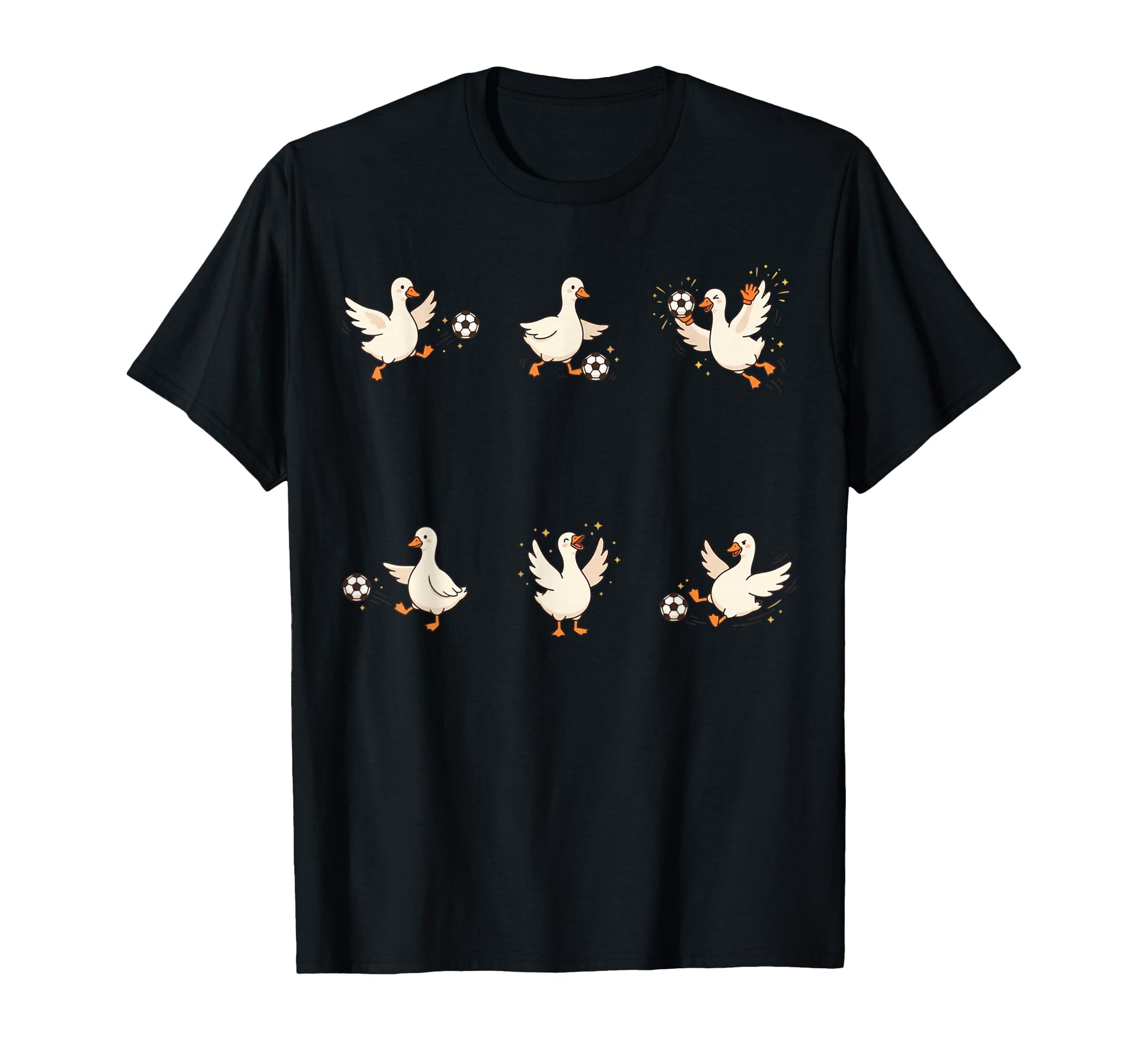 Silly Goose Playing Soccer Player Goalie T-Shirt - Graphic Print Unisex - T-Shirt, Sweatshirt, Hoodie