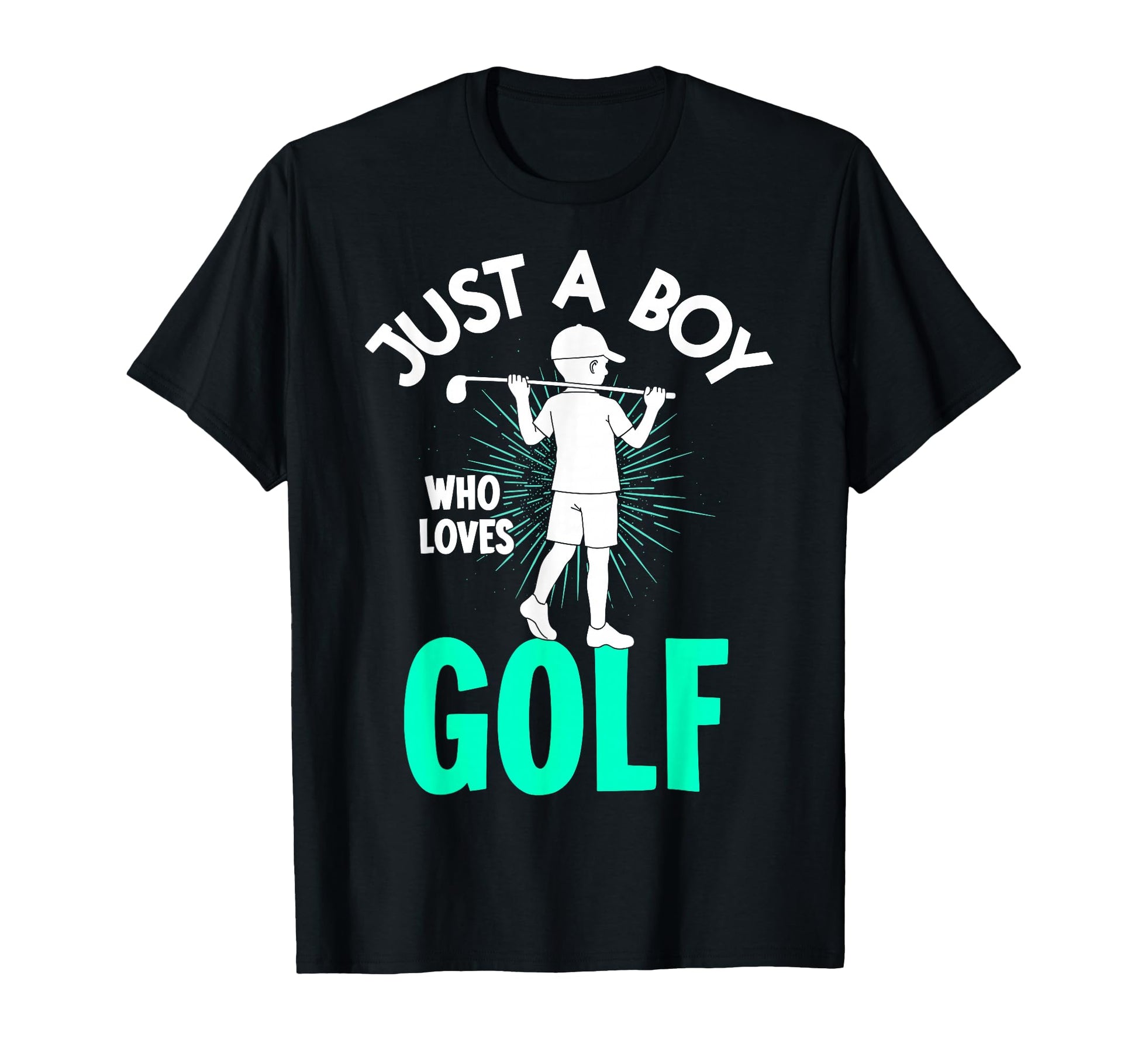 Just Who Loves Golf Golfing Golf T-Shirt - Minimalist Print for Adults - T-Shirt, Sweatshirt, Hoodie