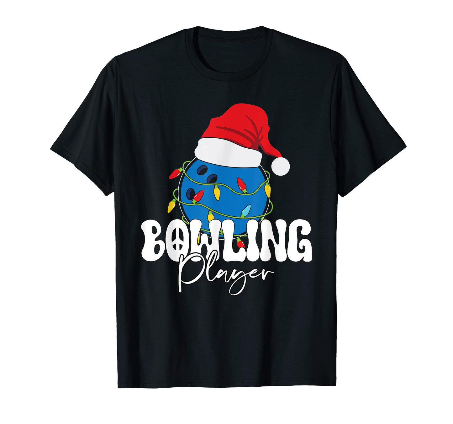 Funny Santas Hat Bowling Player Soccer T-Shirt - Custom Art Print Men Women - T-Shirt, Sweatshirt, Hoodie