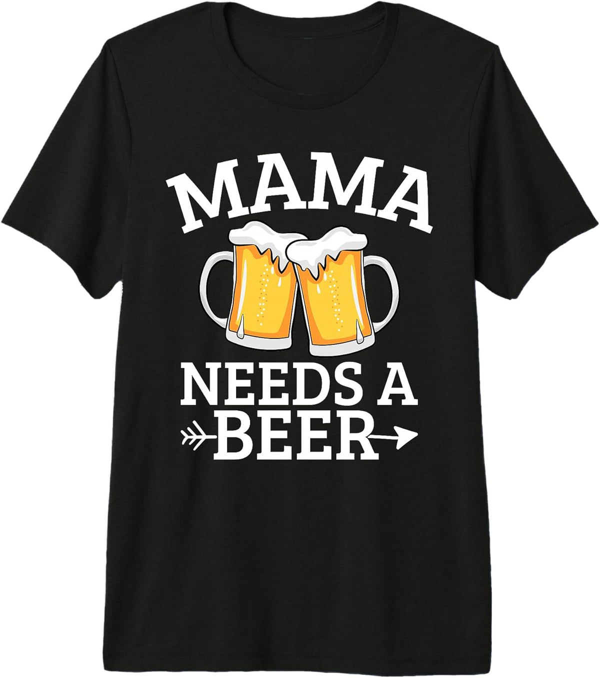 Beer Drinking Mom Mama Mother's Day - Adult & Kids T-Shirts, Sweatshirts & Hoodies apparel design preview 1