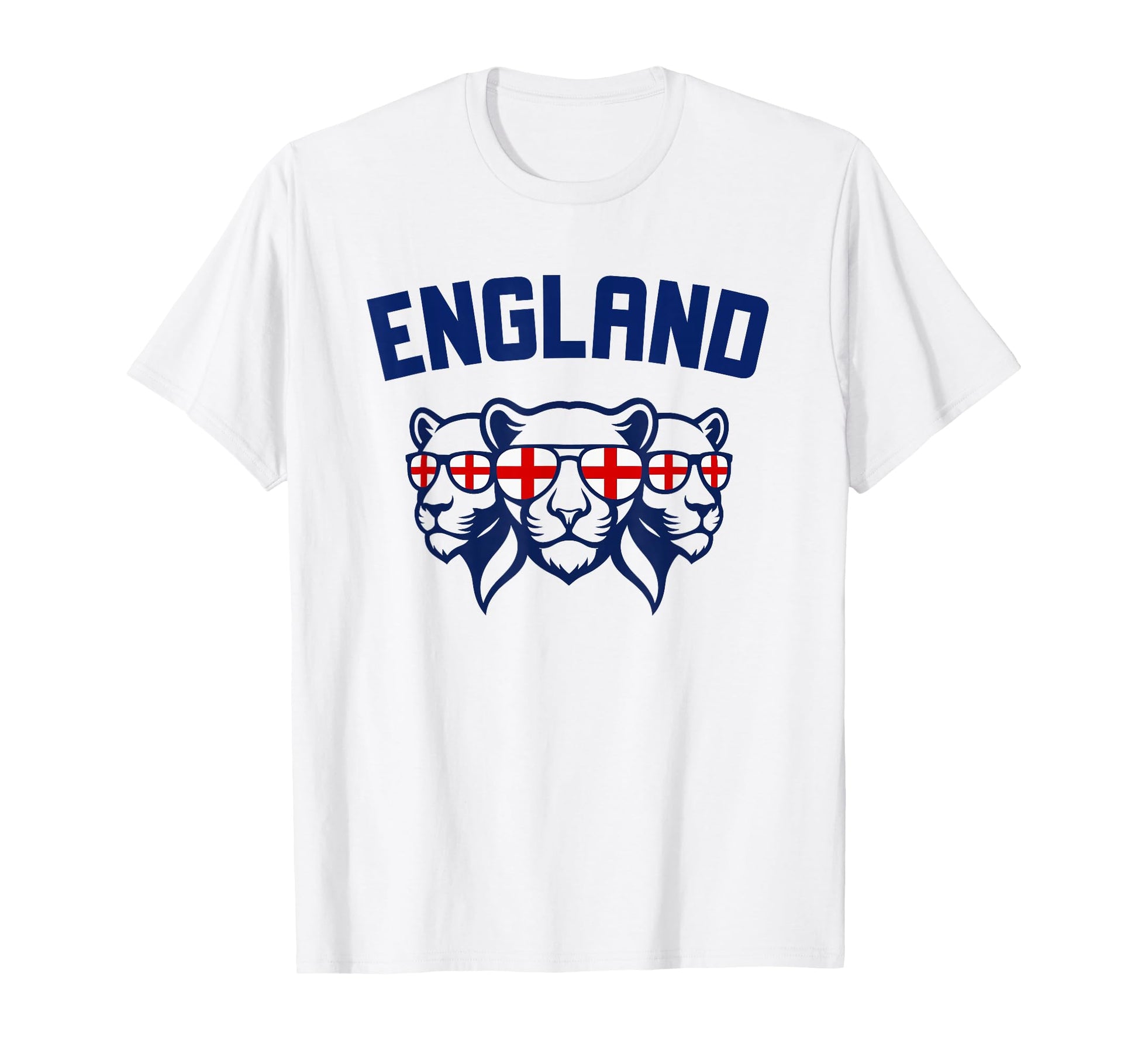 England Three Lionesses England T-Shirt - Fun Novelty Design for Adults - T-Shirt, Sweatshirt, Hoodie