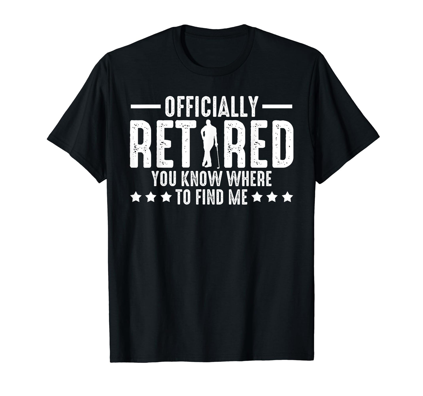 Officially Retired Golf Dad T-Shirt - Fun Novelty Design for Adults - T-Shirt, Sweatshirt, Hoodie