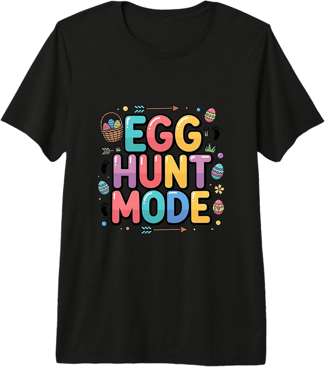 Cute Easter Egg Hunt Design Unisex T-shirt, Sweatshirt, Hoodie, Long Sleeve Tee - T-Shirt, Sweatshirt, Hoodie