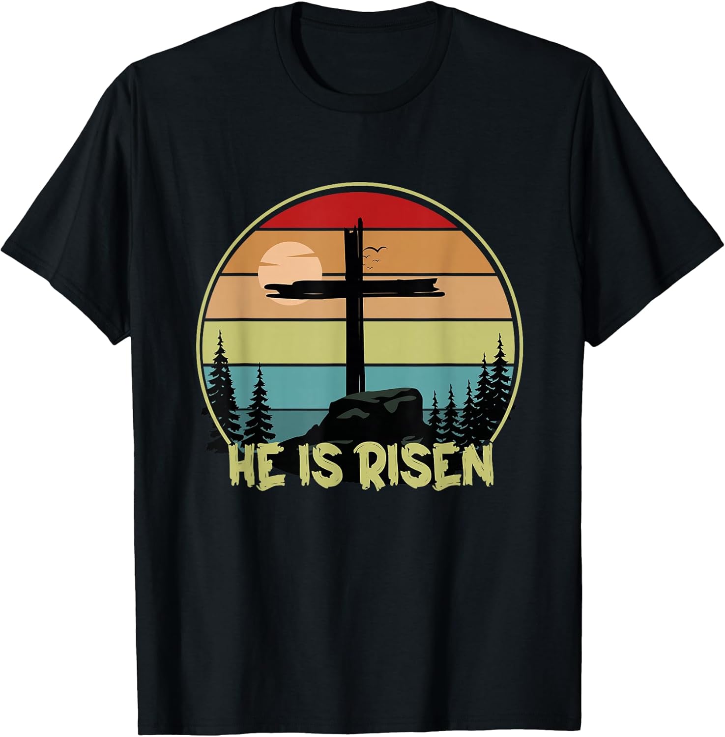 He has Risen Rainbow Easter Day Apparel Unisex T-shirt, Sweatshirt, Hoodie, Long Sleeve Tee - T-Shirt, Sweatshirt, Hoodie