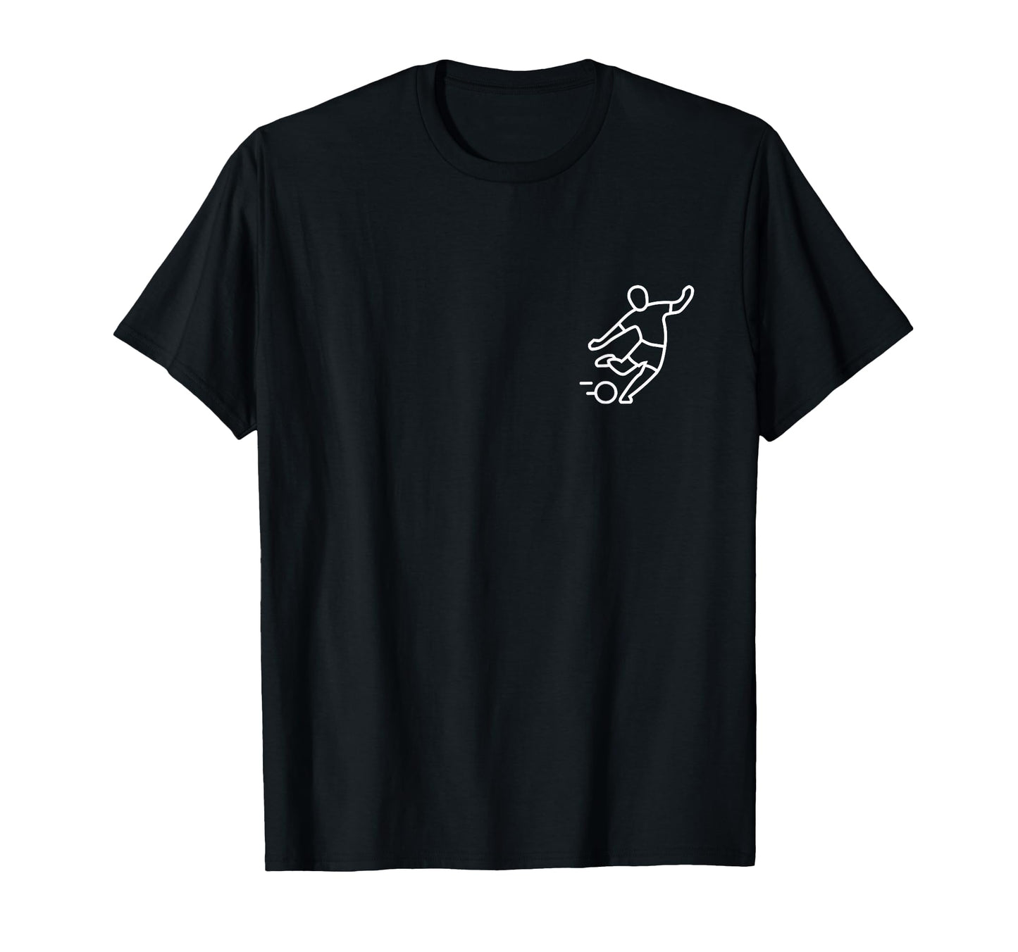 Minimalist Soccer Player Pocket Badge T-Shirt - Novelty Apparel Unisex - T-Shirt, Sweatshirt, Hoodie