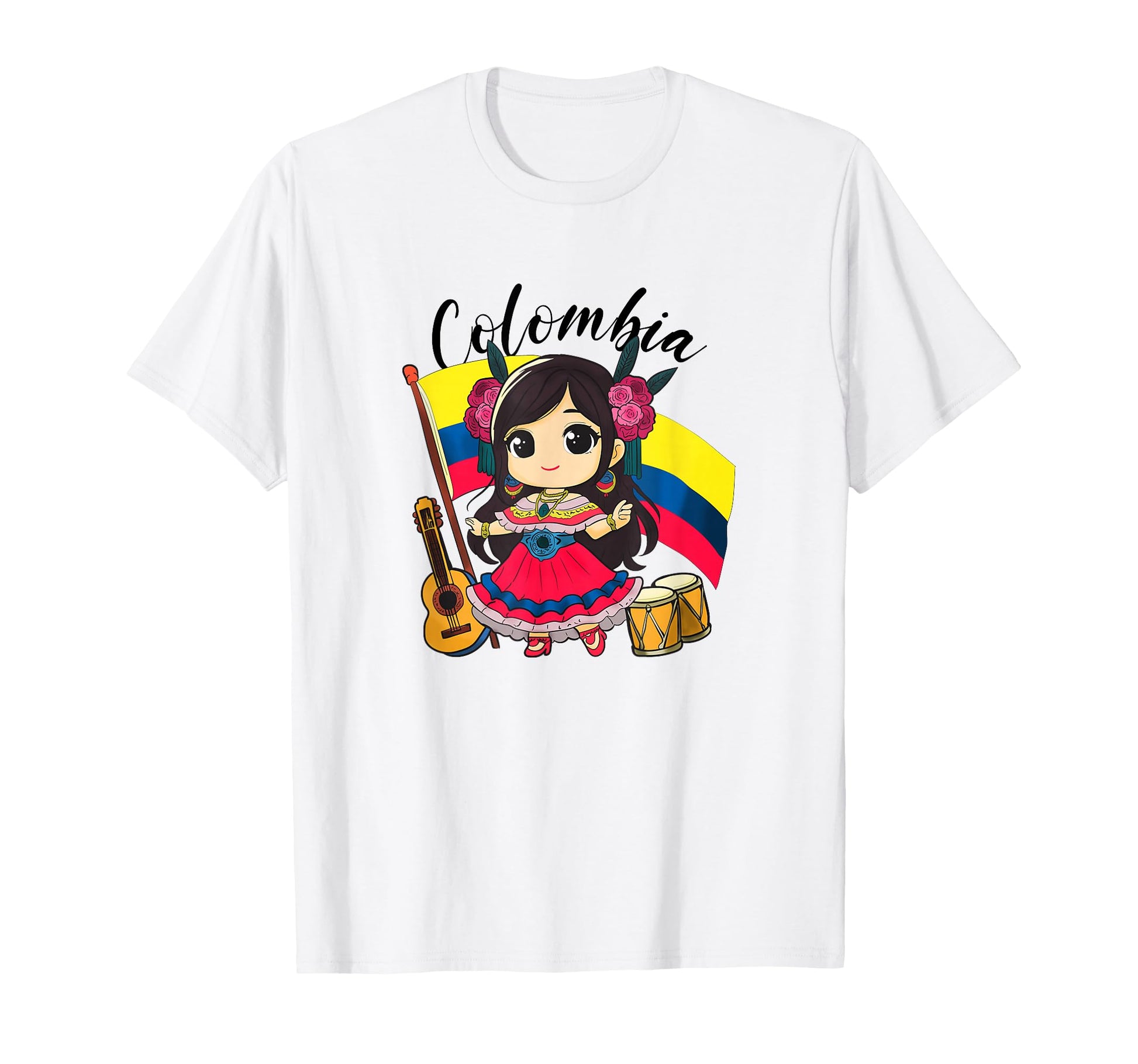 Colombia Colombian Flag Day Hispanic T-Shirt - Fun Novelty Design Unisex - T-Shirt, Sweatshirt, Hoodie
