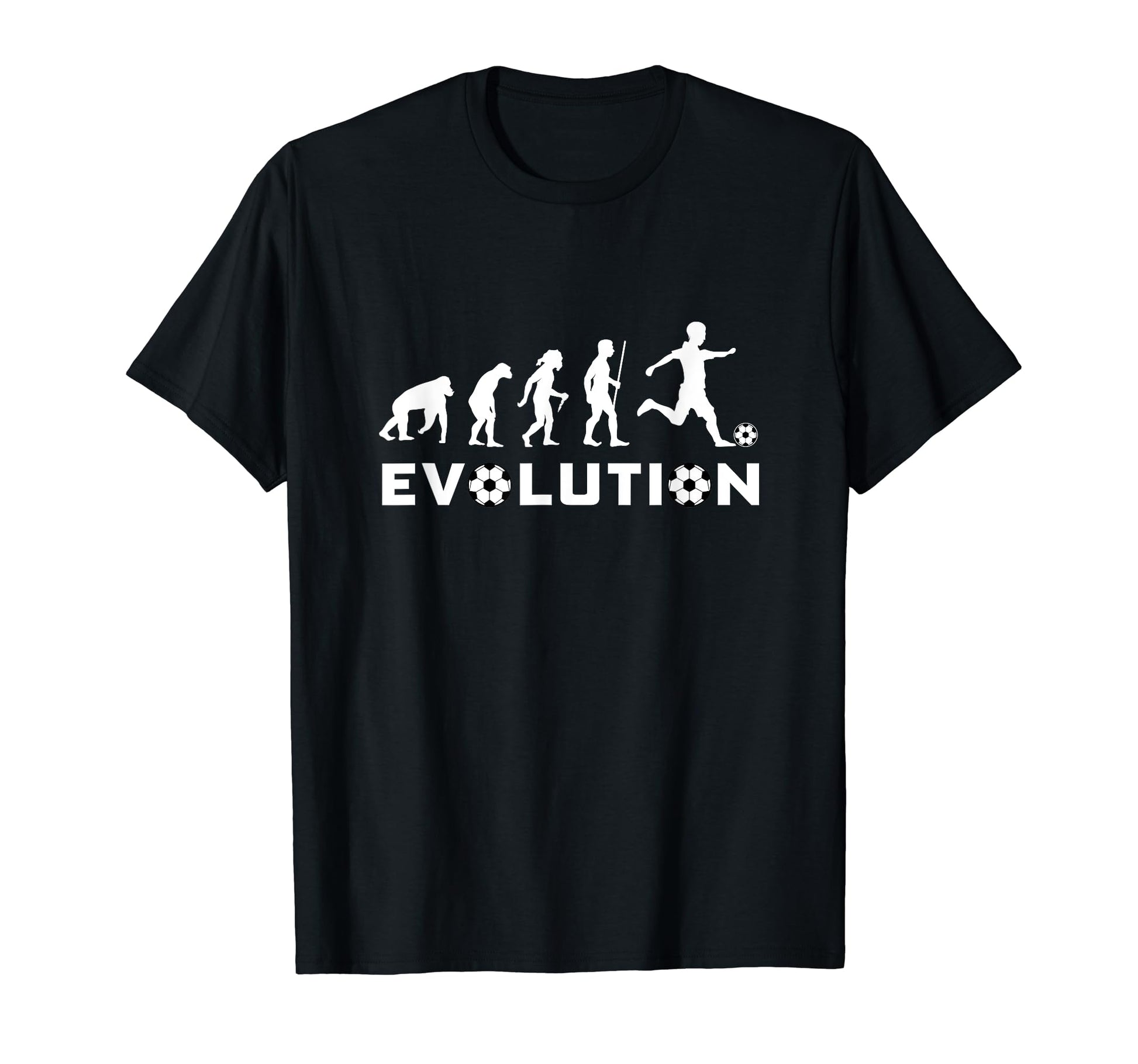 Soccer Human Evolution Sports T-Shirt - Casual Everyday Wear Men Women - T-Shirt, Sweatshirt, Hoodie