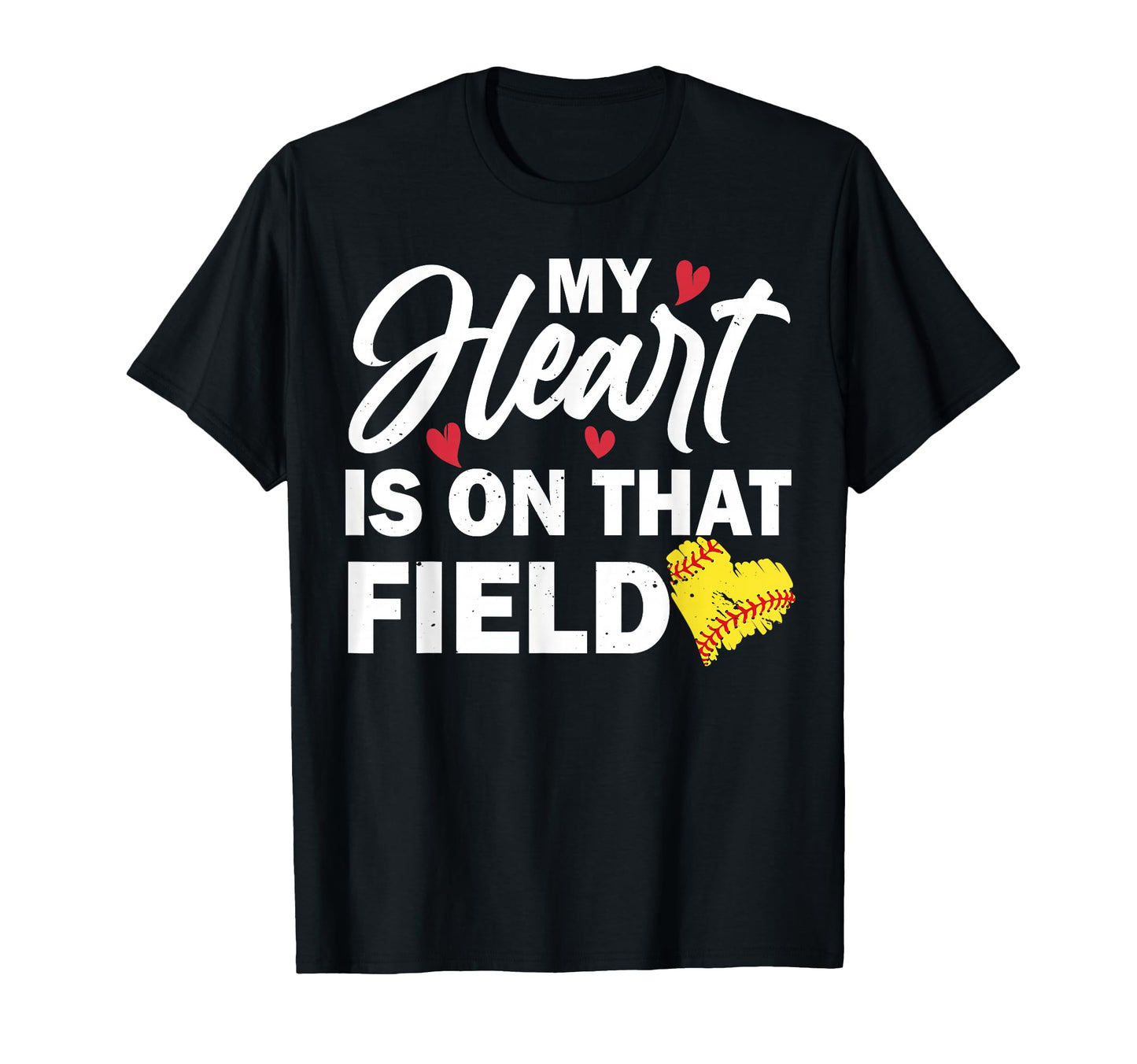 Womens My Heart Is That Field T-Shirt - Casual Everyday Wear for Adults - T-Shirt, Sweatshirt, Hoodie