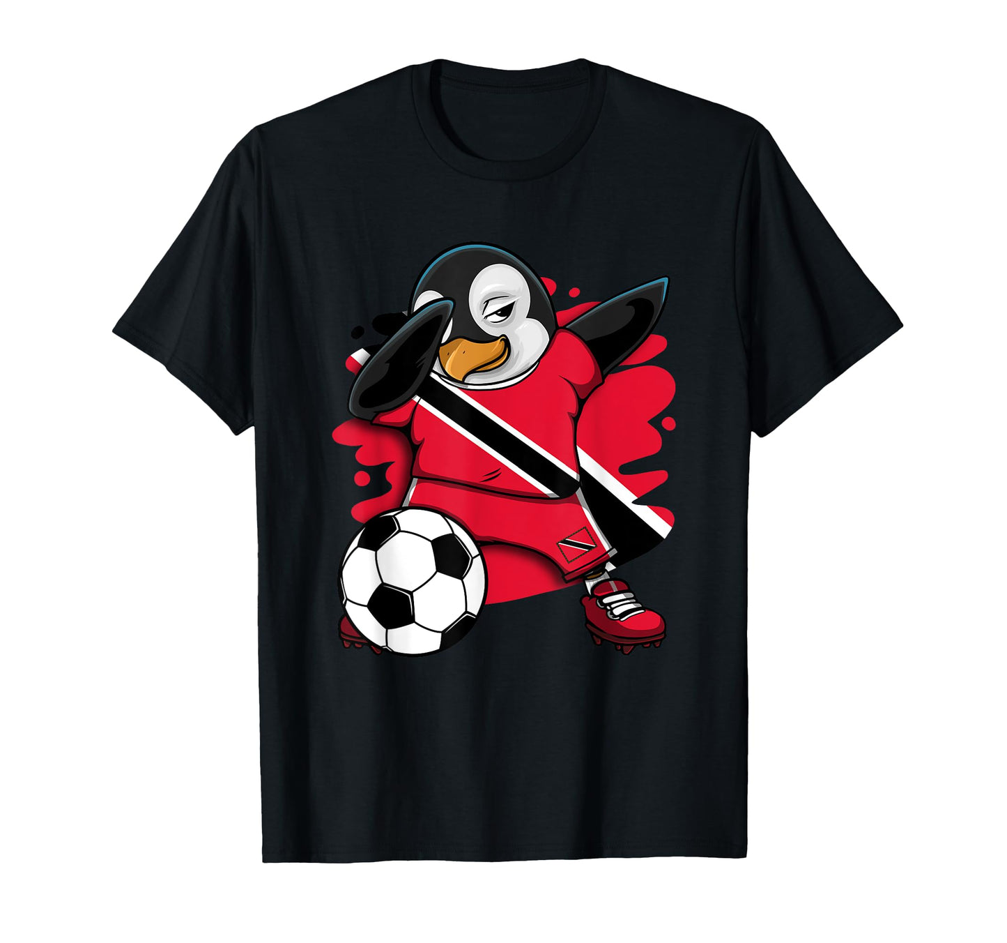 Dab Penguin Trinidad And Tobago Soccer T-Shirt - Graphic Print Men Women - T-Shirt, Sweatshirt, Hoodie