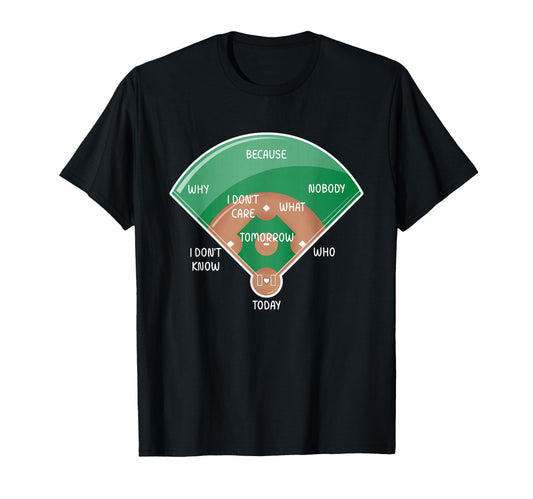 Baseball Diamond Fielding Chart T-Shirt - Aesthetic Graphic Men Women - T-Shirt, Sweatshirt, Hoodie