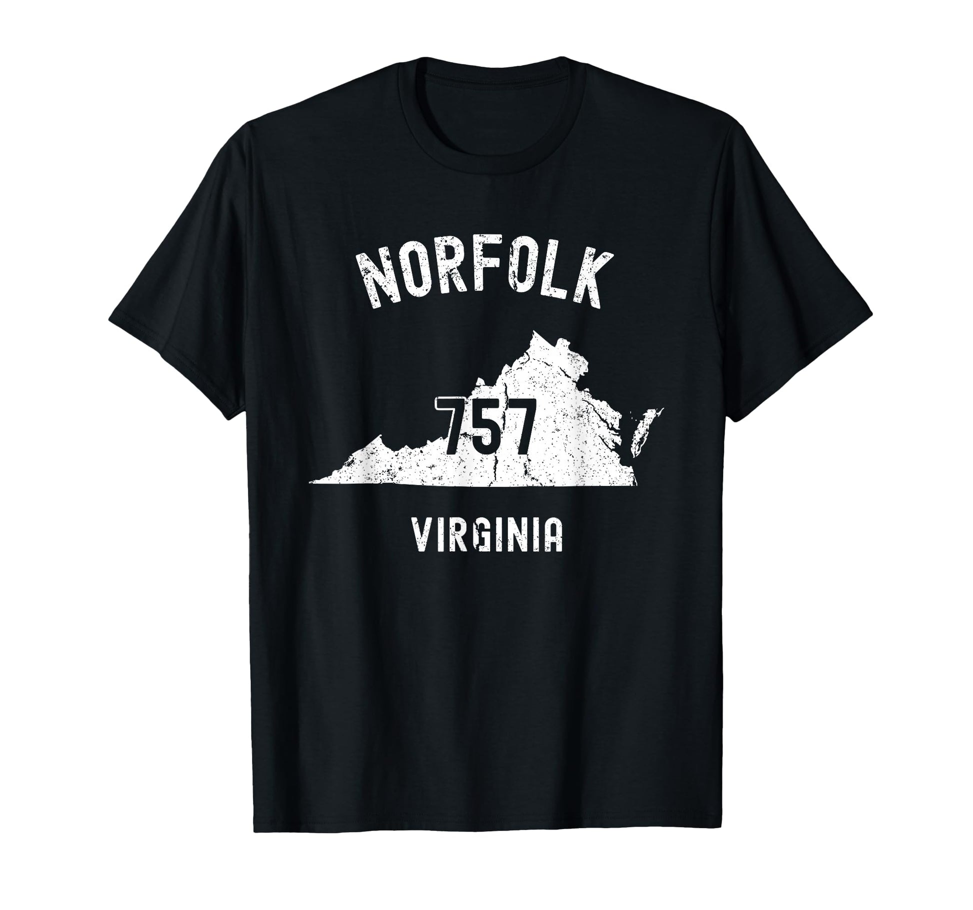 Norfolk Virginia Va 757 Athletic T-Shirt - Minimalist Print Unisex - T-Shirt, Sweatshirt, Hoodie