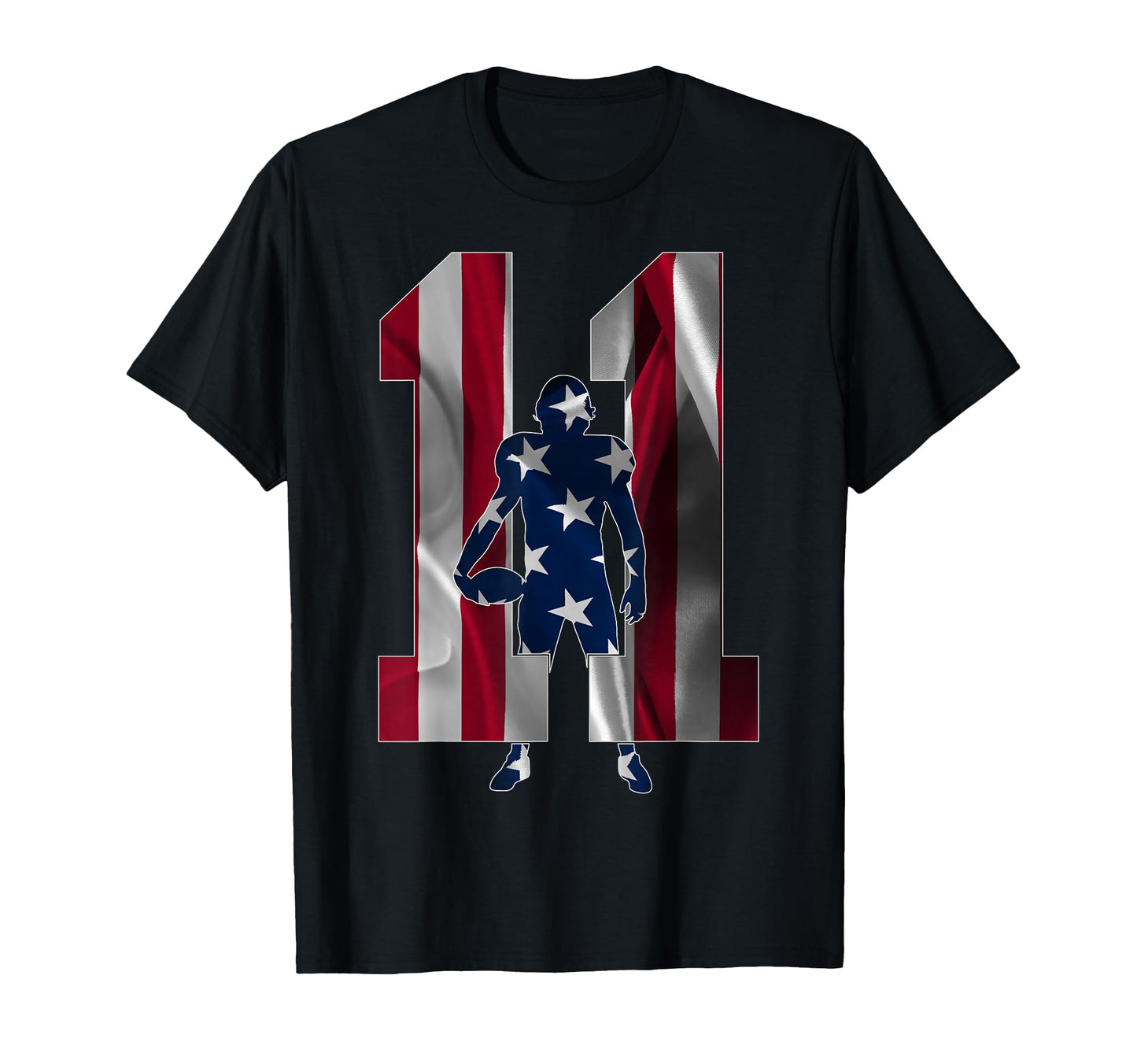 Number 11 Years Football 11Th T-Shirt - Casual Everyday Wear Unisex - T-Shirt, Sweatshirt, Hoodie