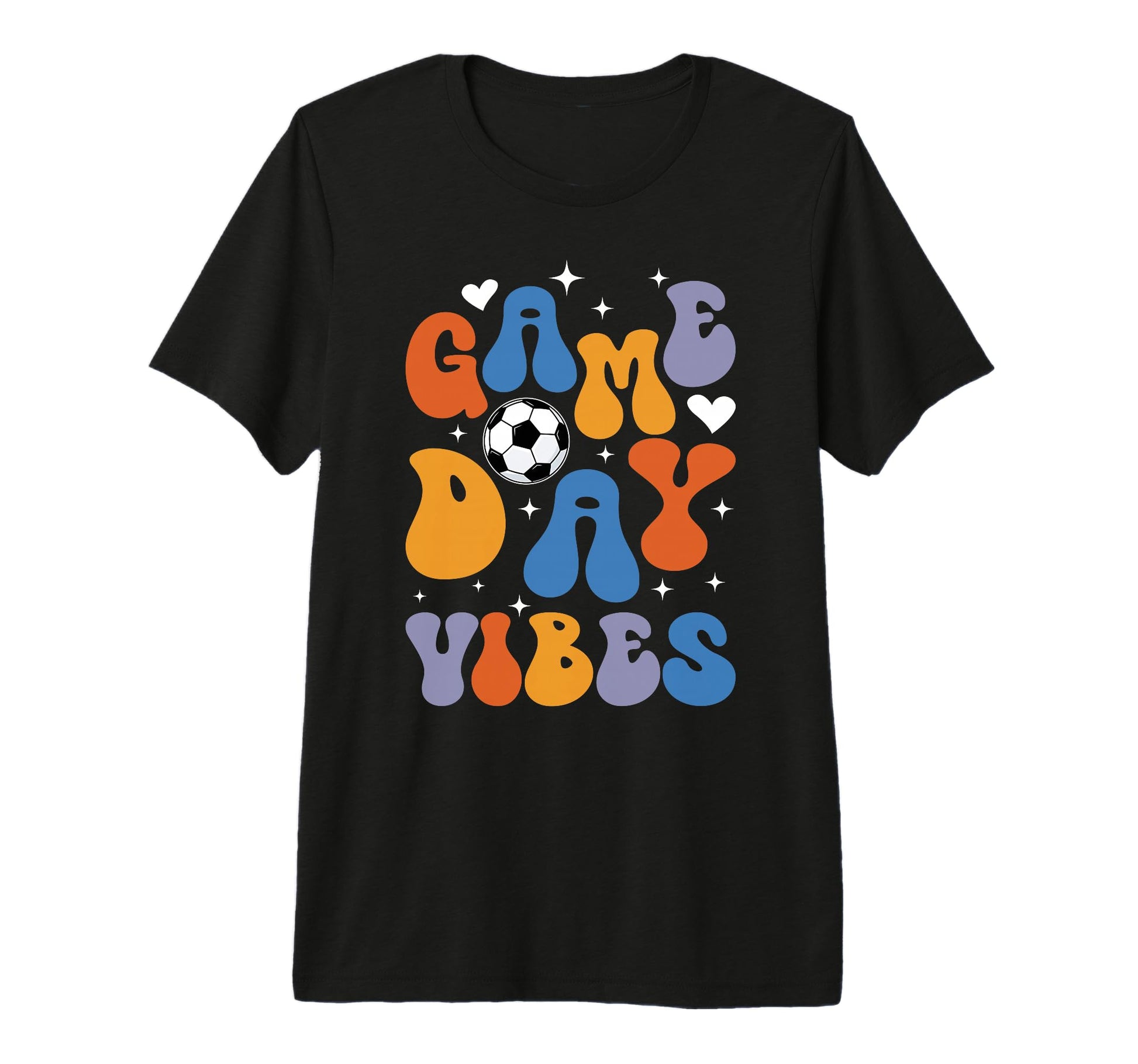 Groovy Soccer Game Day Vibes Game Day T-Shirt - Minimalist Print Unisex - T-Shirt, Sweatshirt, Hoodie