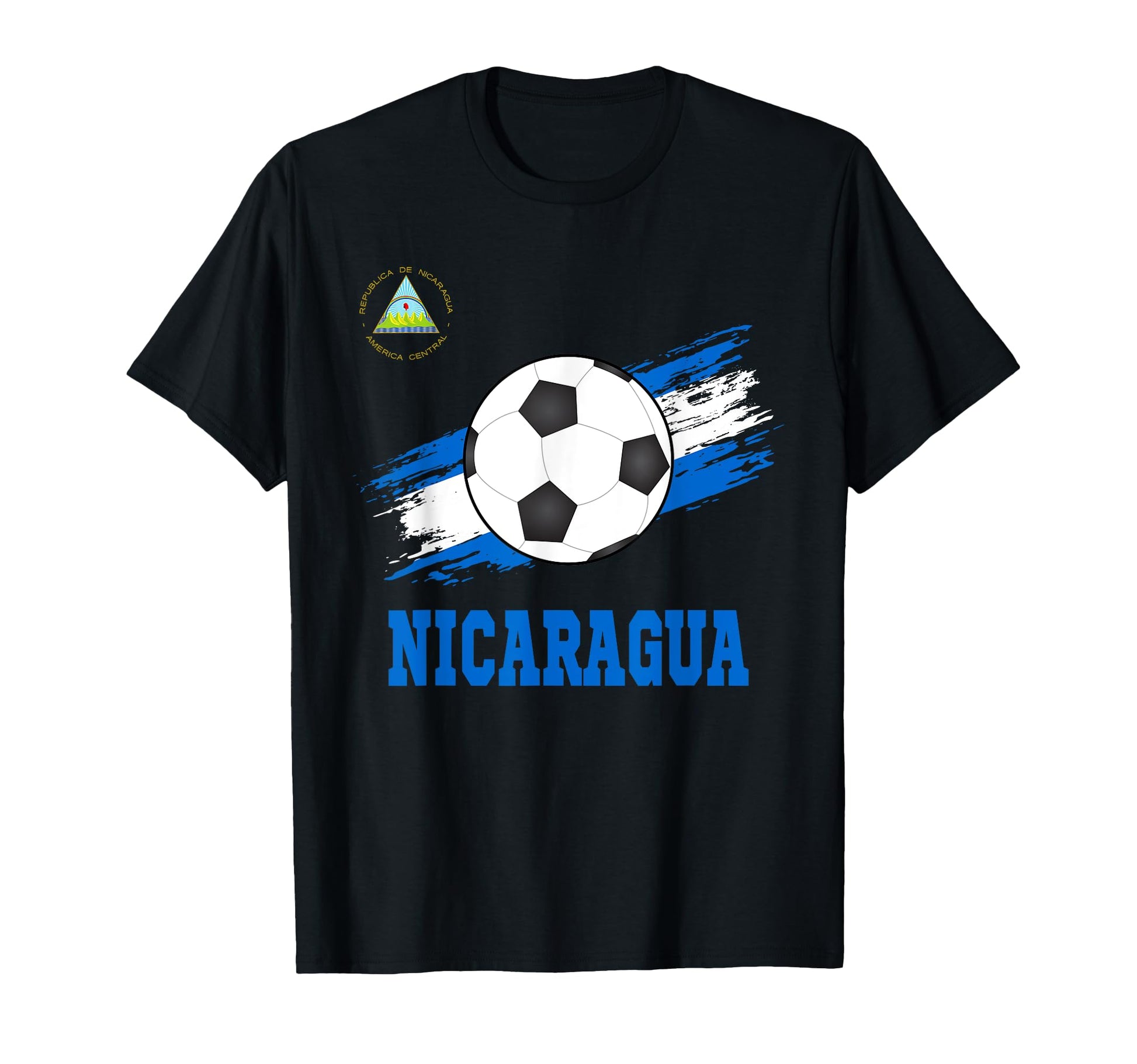 Nicaragua Soccer Nicaraguan Football T-Shirt - Custom Art Print for Adults - T-Shirt, Sweatshirt, Hoodie