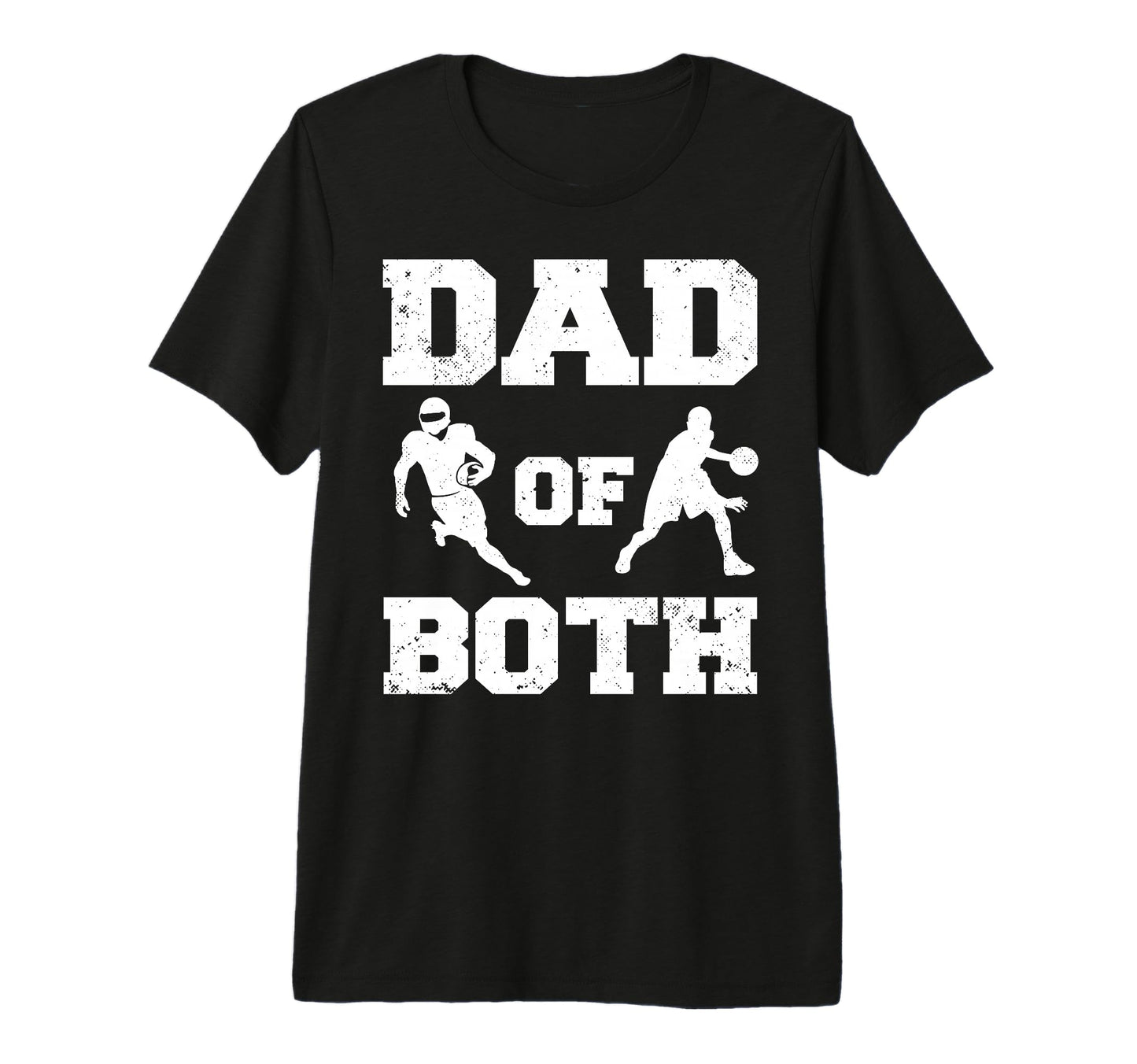 Mens Dad Both Funny Football T-Shirt - Minimalist Print Men Women - T-Shirt, Sweatshirt, Hoodie
