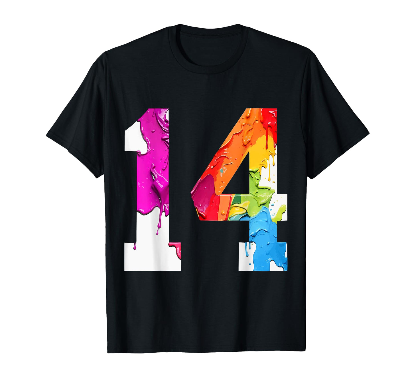 Number 14 Years Old 14Th Birthday T-Shirt - Minimalist Print for Adults - T-Shirt, Sweatshirt, Hoodie