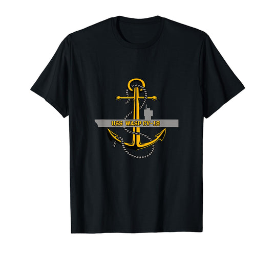 Aircraft Carrier Uss Wasp Cv 18 Veterans T-Shirt - Streetwear Style Unisex - T-Shirt, Sweatshirt, Hoodie